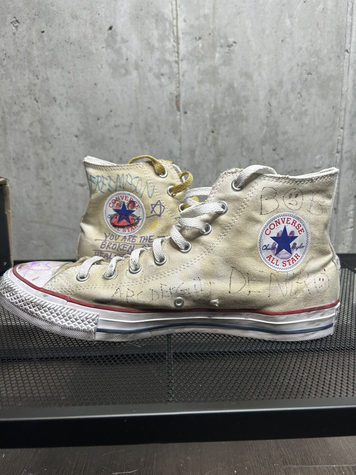 Paly Hollywood GRAIL PALY HOLLYWOOD HAND DRAWN CONVERSE Size US 11 / EU 44 - 4 Thumbnail