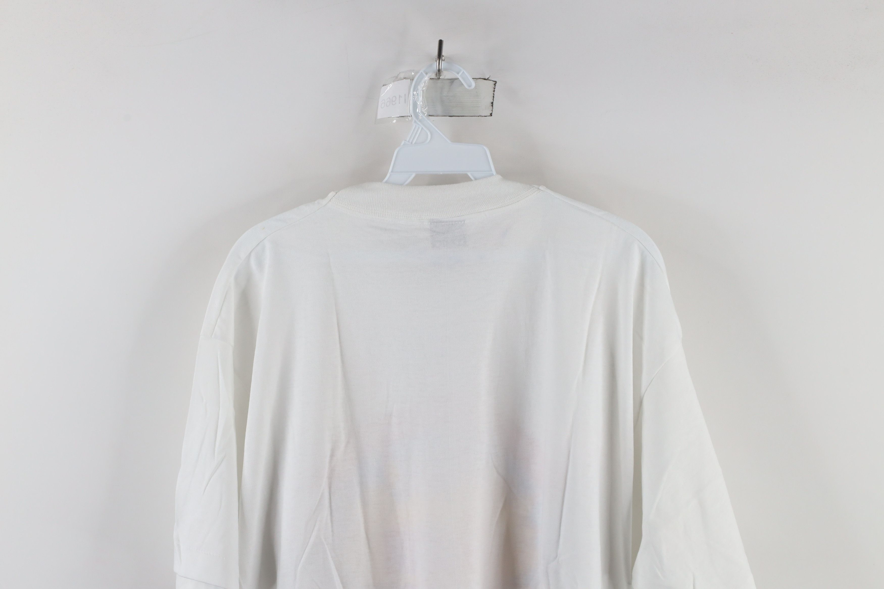 Vintage NOS Vintage 80s Union Leader Les Singer T-Shirt White USA Size US XL / EU 56 / 4 - 10 Thumbnail