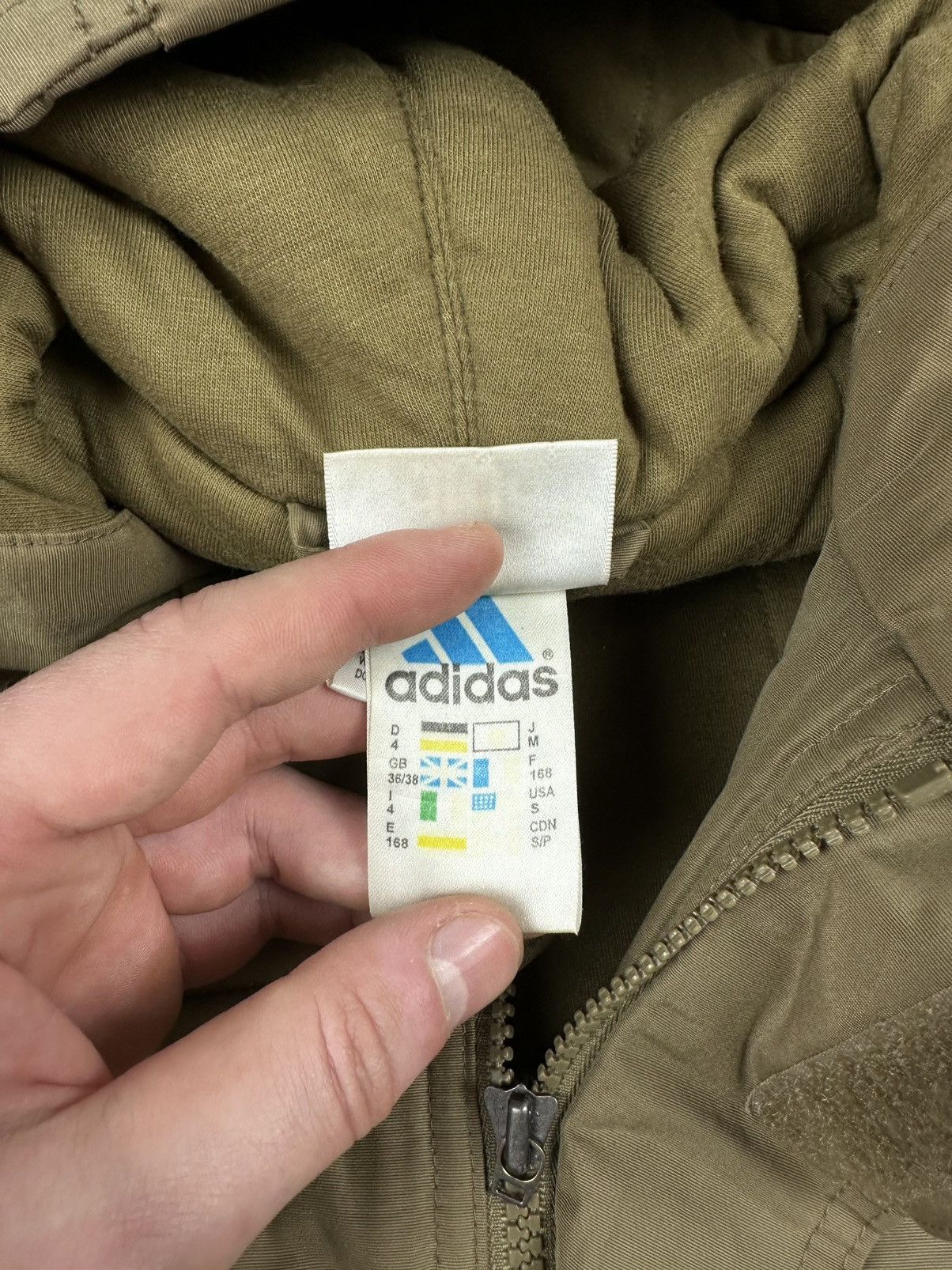 Adidas Vintage Adidas Nylon Jacket Corduroy Nylon Y2K 90s Rare Size US S / EU 44-46 / 1 - 18 Thumbnail
