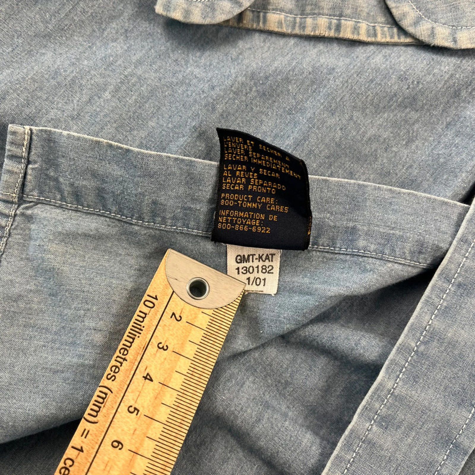 Tommy Hilfiger Vintage Tommy Hilfiger Shirt XL Light Blue Size US XL / EU 56 / 4 - 6 Thumbnail