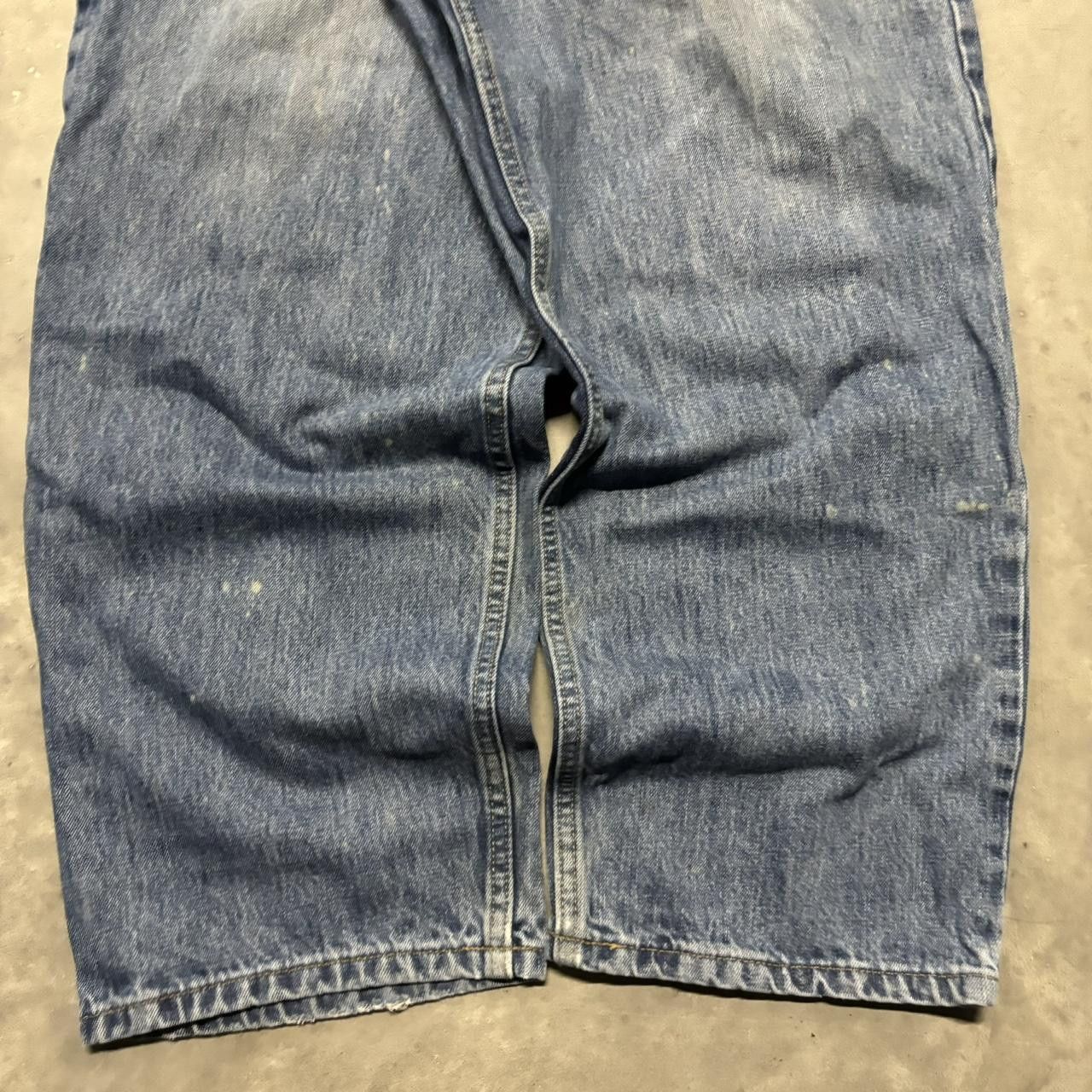 Japanese Brand × Vintage Crazy Vintage Y2K/2000s Baggy Medium Wash Skater Denim Jeans! Size US 42 / EU 58 - 6 Thumbnail