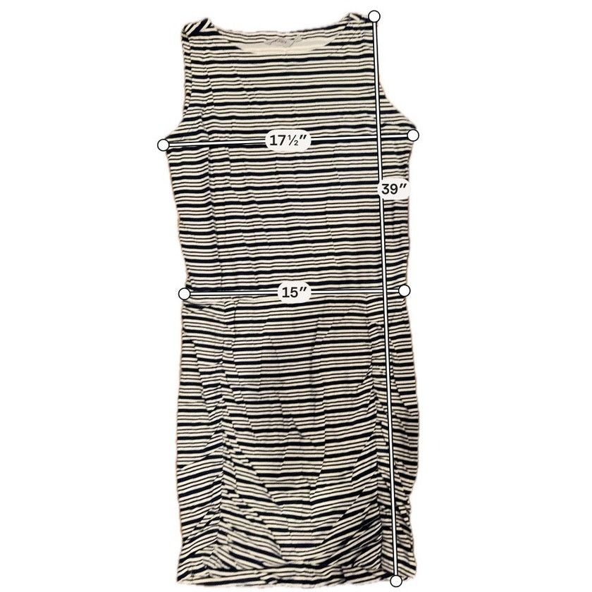 Athleta Athleta Ruched Striped Sleeveless Dress Medium Size M / US 6-8 / IT 42-44 - 11 Thumbnail