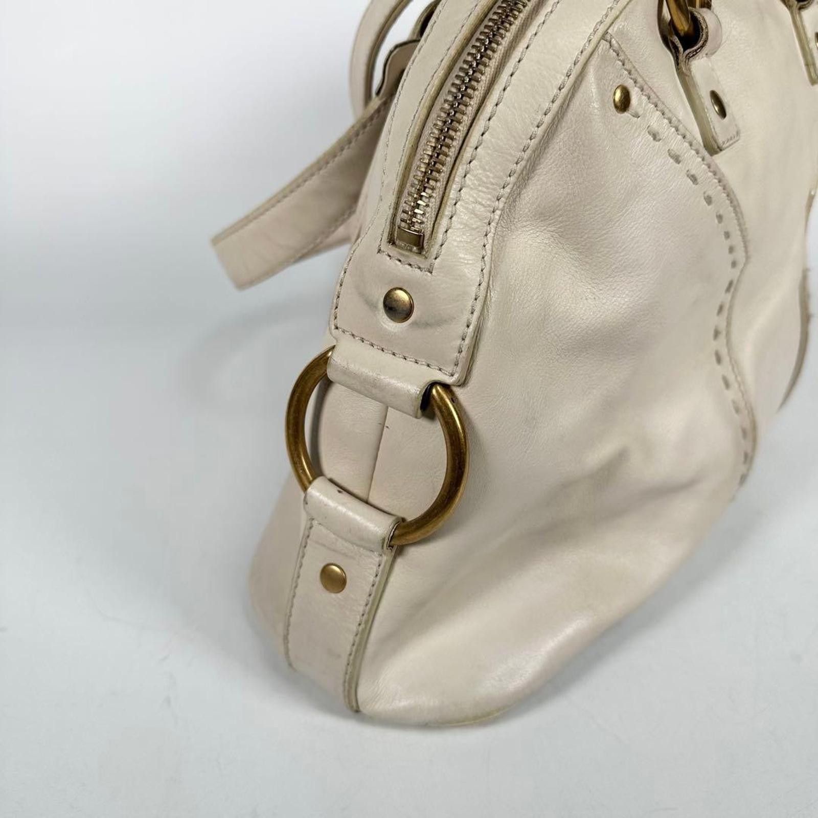 Saint Laurent Paris Saint Laurent - White Leather Shoulder Bag Size ONE SIZE - 4 Thumbnail