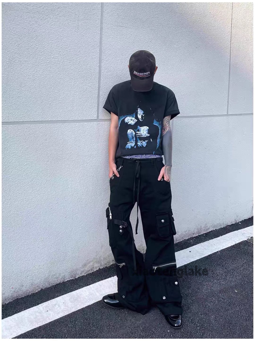 Vintage Unisex utility loose baggy skate outdoor zipper pants Size US 30 / EU 46 - 2 Thumbnail