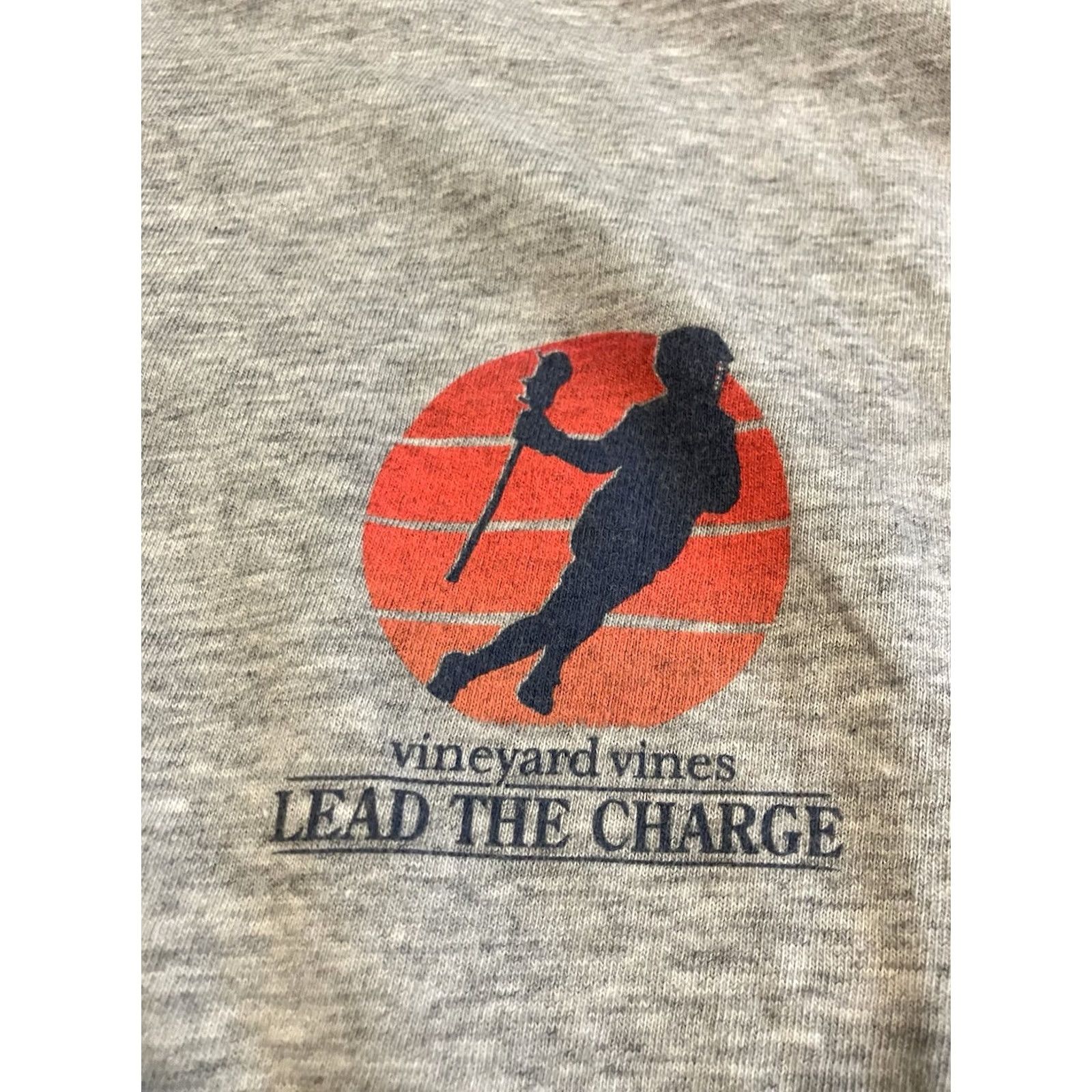 Vineyard Vines Vineyard Vines LACROSSE T Shirt Gray Long Sleeve Double Sided Men's XXL Size US XXL / EU 58 / 5 - 3 Thumbnail
