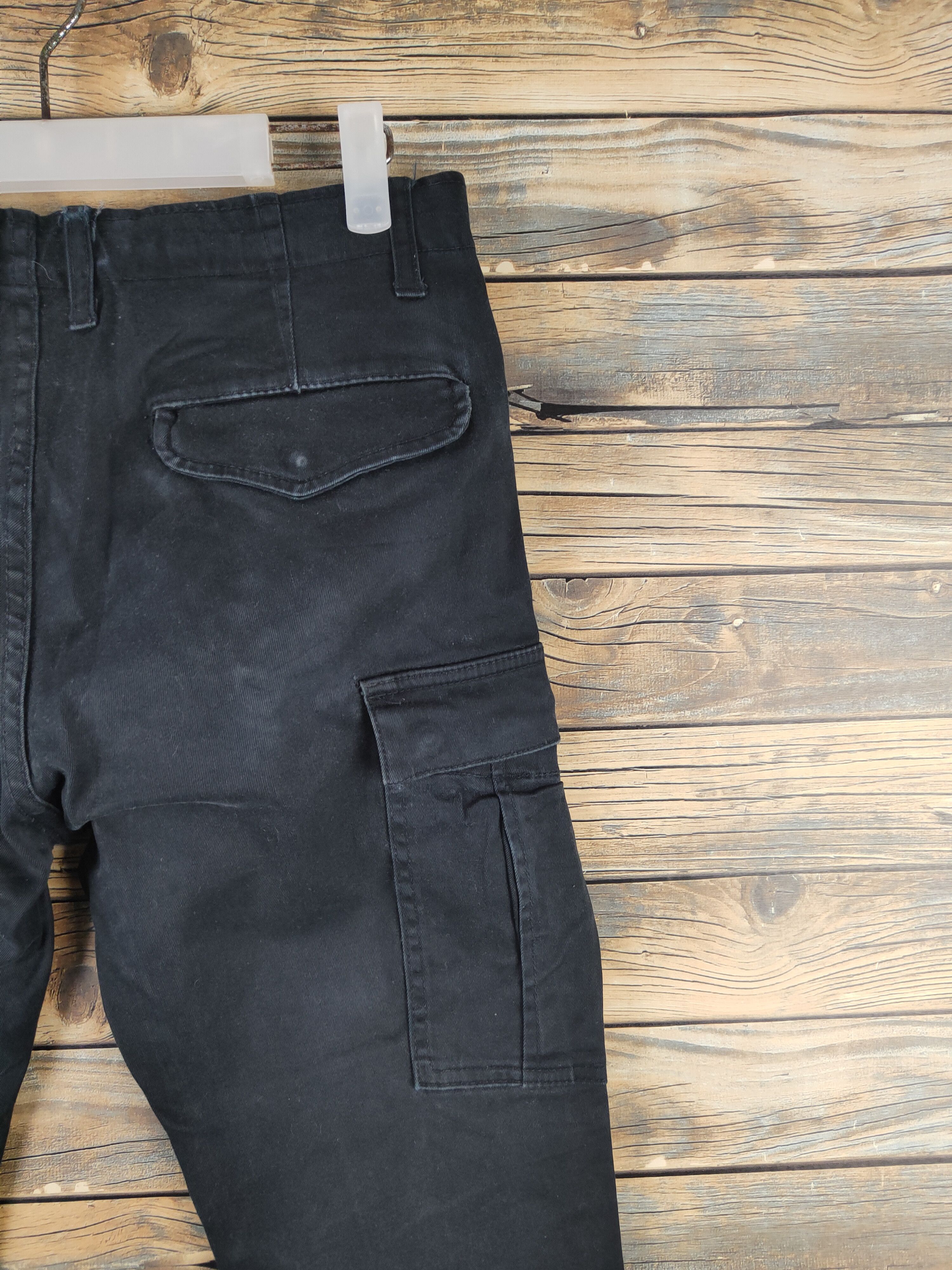Japanese Brand DL Back Number Black Multipocket Cargo Pants #46-287T Size US 30 / EU 46 - 10 Thumbnail