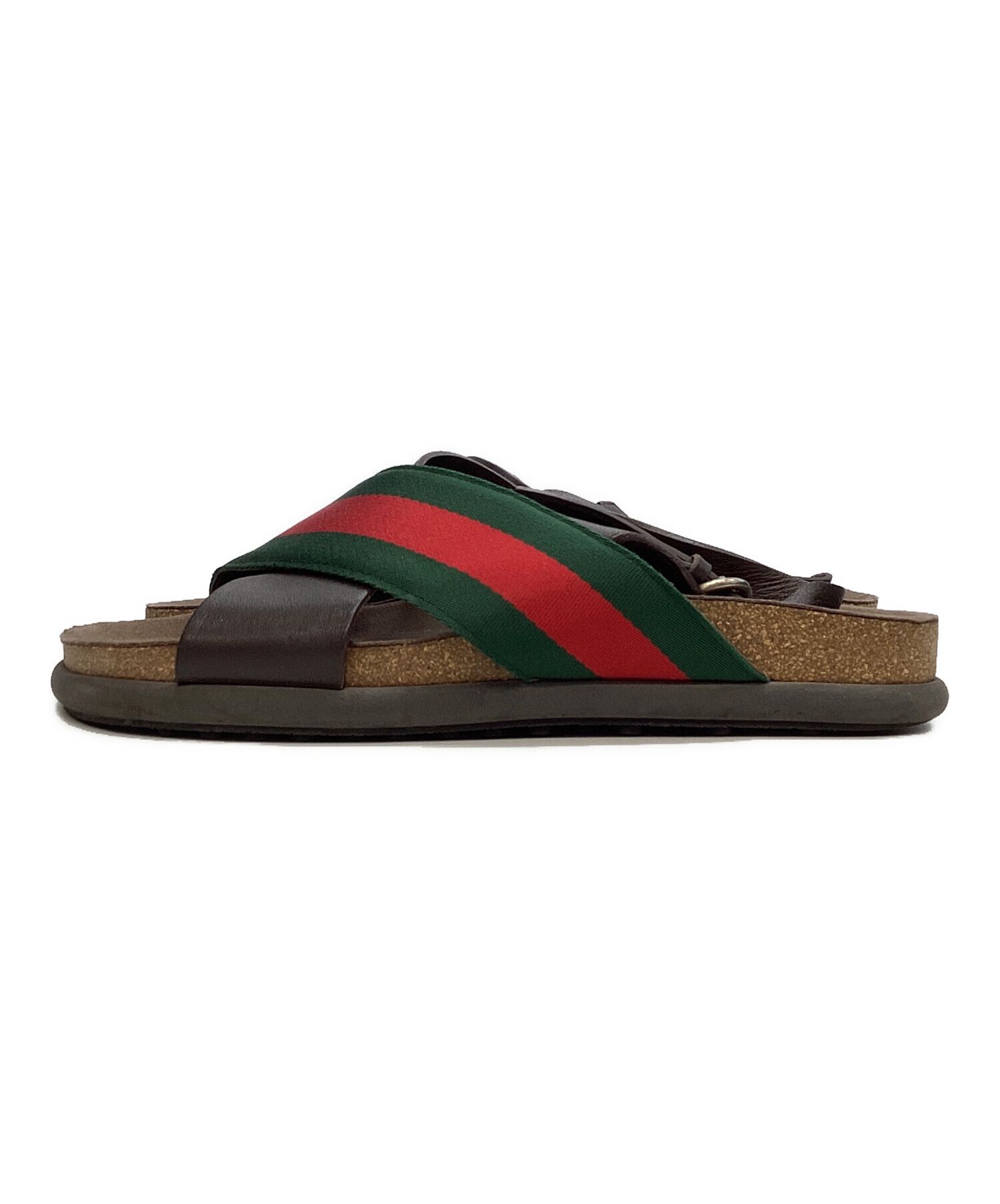 Gucci GUCCI Cross-Strap Sherry Line Sandals Brown 8 Size US 8 / EU 41 - 2 Thumbnail