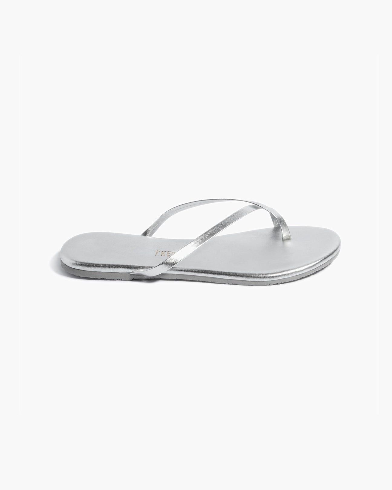 Other TKEES Riley Metallics Silver Flip-Flops size 12 Size US 12 / IT 42 - 3 Thumbnail