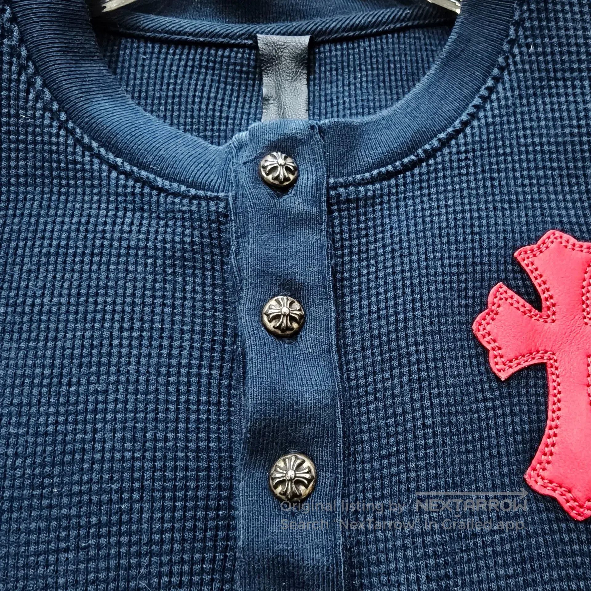 Chrome Hearts Chrome Hearts Waffle Knit Long Sleeve Top. Size US S / EU 44-46 / 1 - 3 Thumbnail