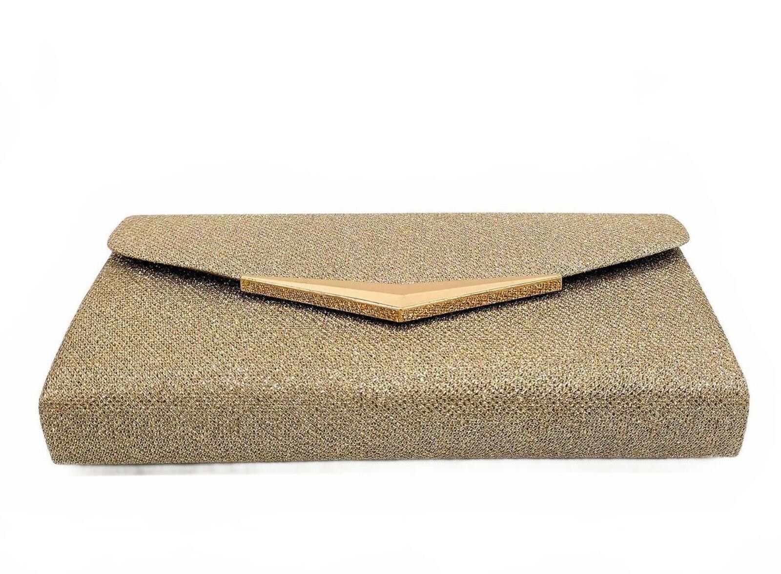 Genetic Manipulation Shinichiro Kuriya Elegant Gold-Tone Evening Clutch Bag with Chain Strap Size ONE SIZE - 4 Thumbnail