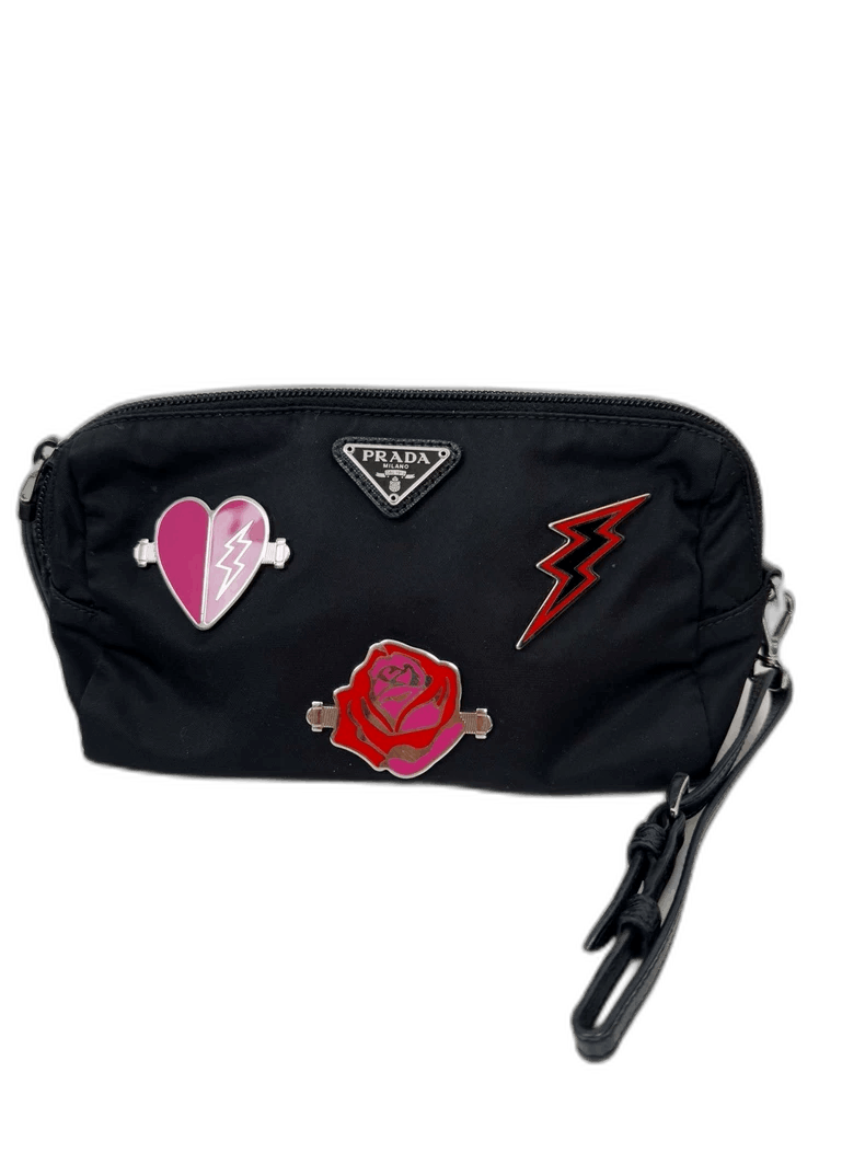 Prada Nylon Bag with Colorful Pins -2505