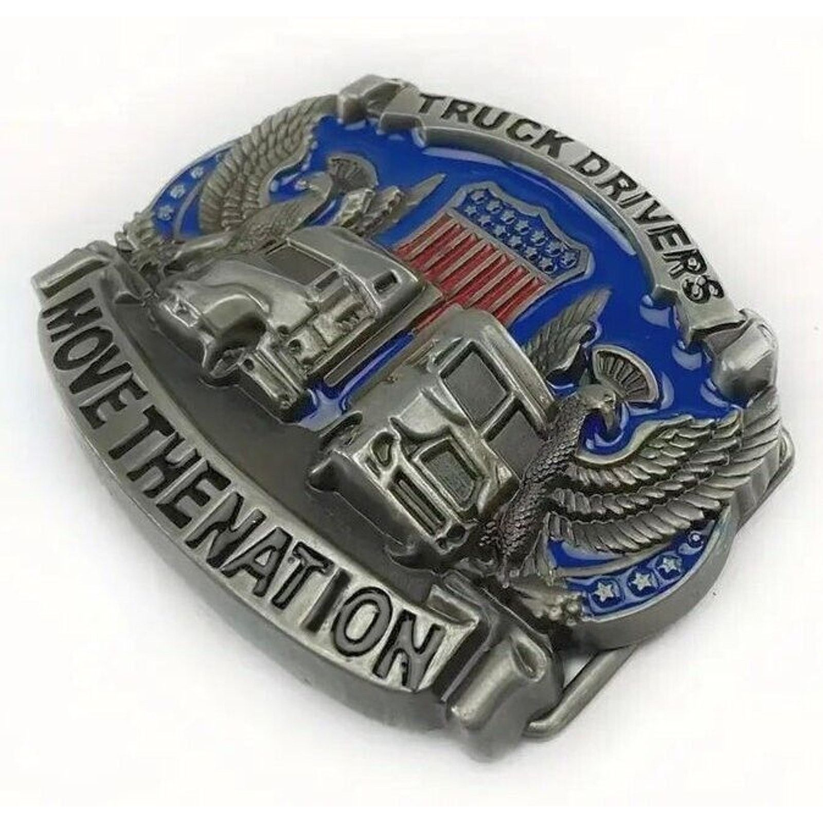 Other Two Eagles ‘Truckers Move The Nation’ • 3D Belt Buckle Size ONE SIZE - 2 Thumbnail
