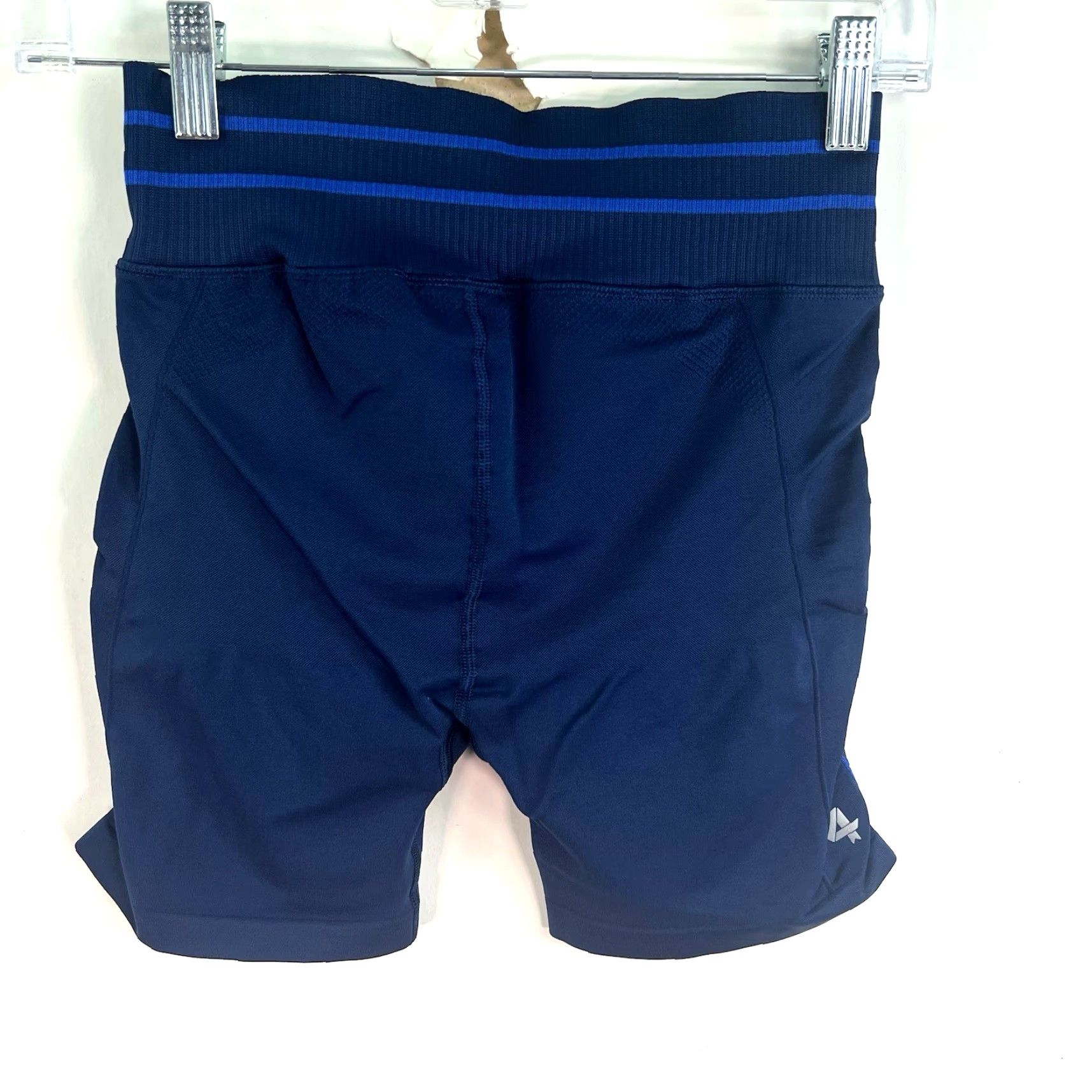 Vintage FOURLAPS Aero Seamless Shorts Tights Women XS/S Blue 24X6 Biker Sport Breathable Moisture Wicking Casual Size 28" / US 6 / IT 42 - 7 Thumbnail