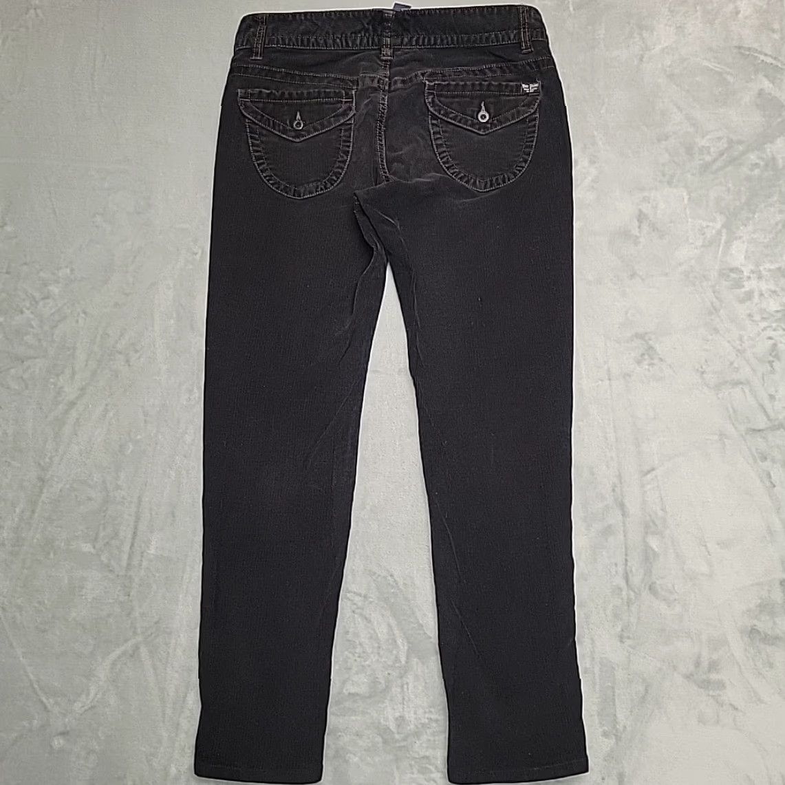 Polo Ralph Lauren Polo Jeans Company Pants Womens 10x32 Black Corduroy Chino Pants Y2K Retro Shirt? Size 32" / US 10 / IT 46 - 4 Thumbnail