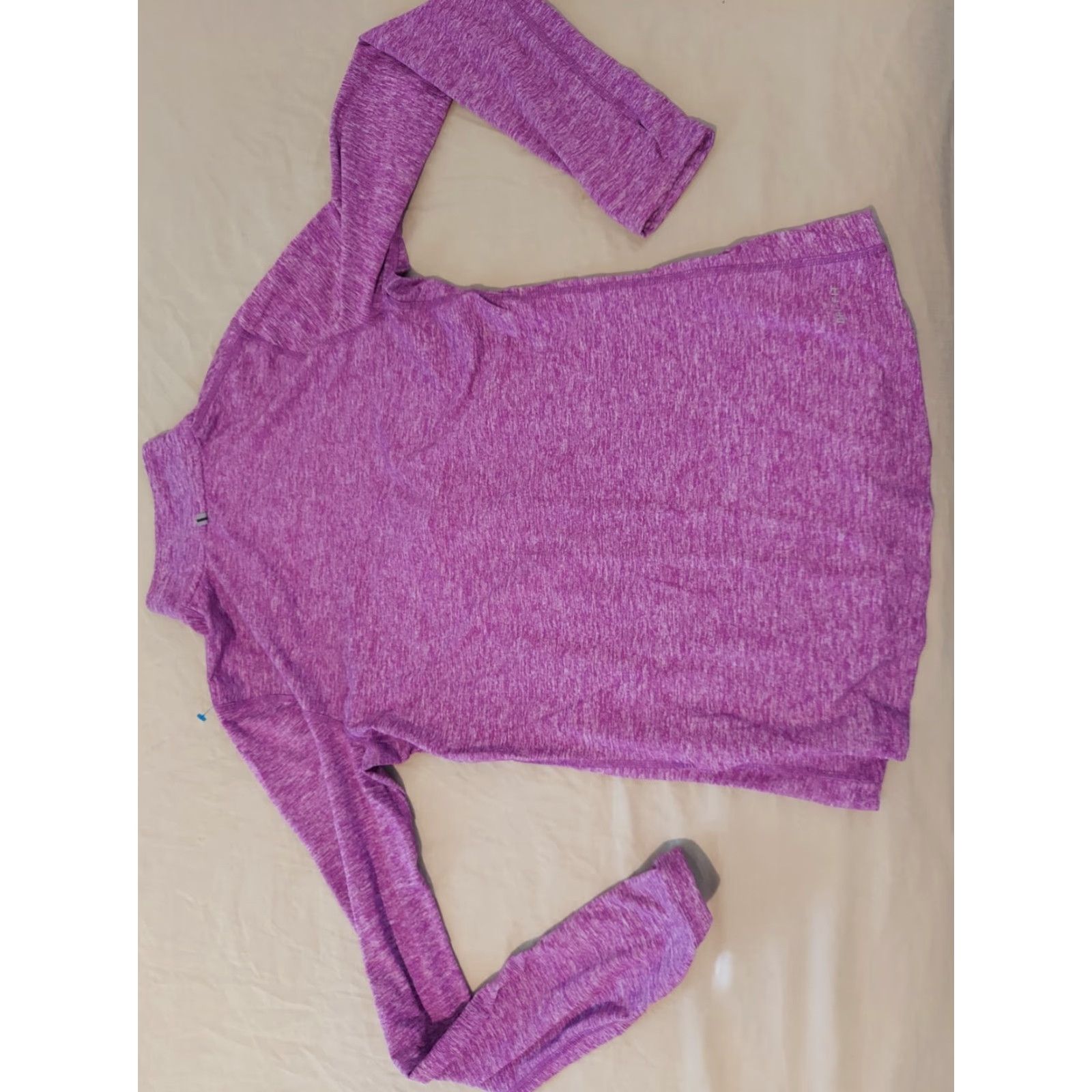 Nike Womens Nike Half Zip Shirt S Small Purple Athletic Gym Workout Size S / US 4 / IT 40 - 7 Thumbnail