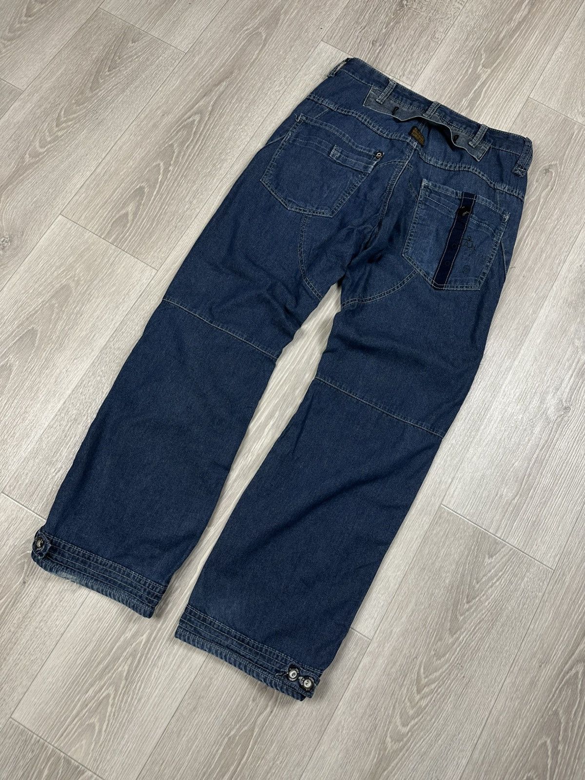 G-Star × Vintage Vintage G Star Raw Denim Biker Cargo Double Knee Pants Size US 32 / EU 48 - 9 Thumbnail