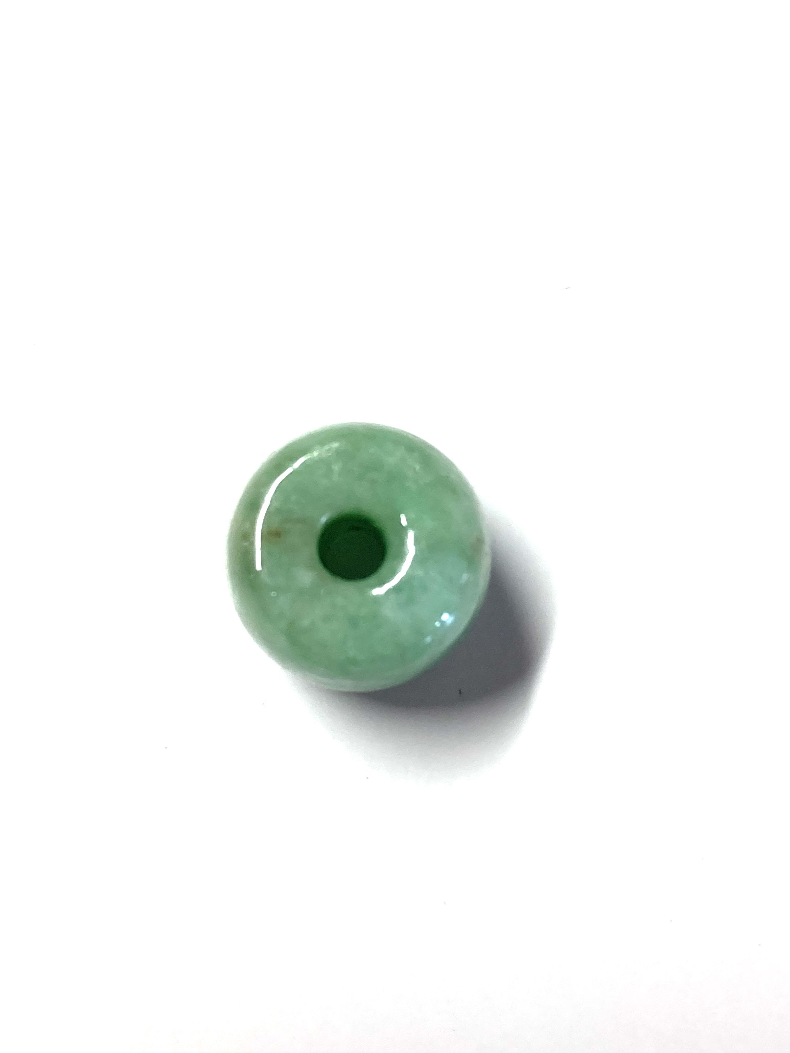 Other 60011 Certified Jadeite jade Green 12mm Bead pendant Size ONE SIZE - 3 Thumbnail