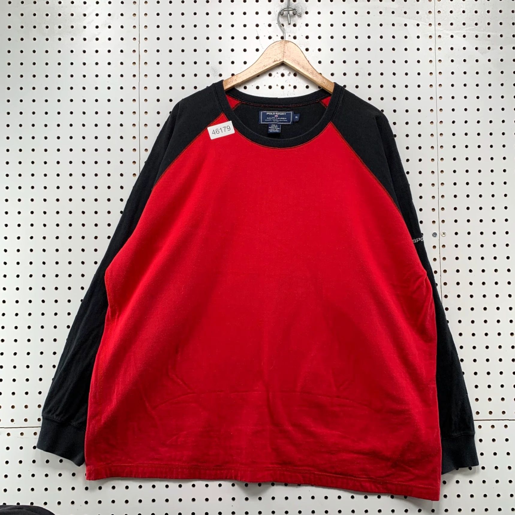 Vintage VINTAGE Polo Sport Sweatshirt Mens XL Red Black Double Face Lined Made USA Size US XL / EU 56 / 4 - 2 Thumbnail