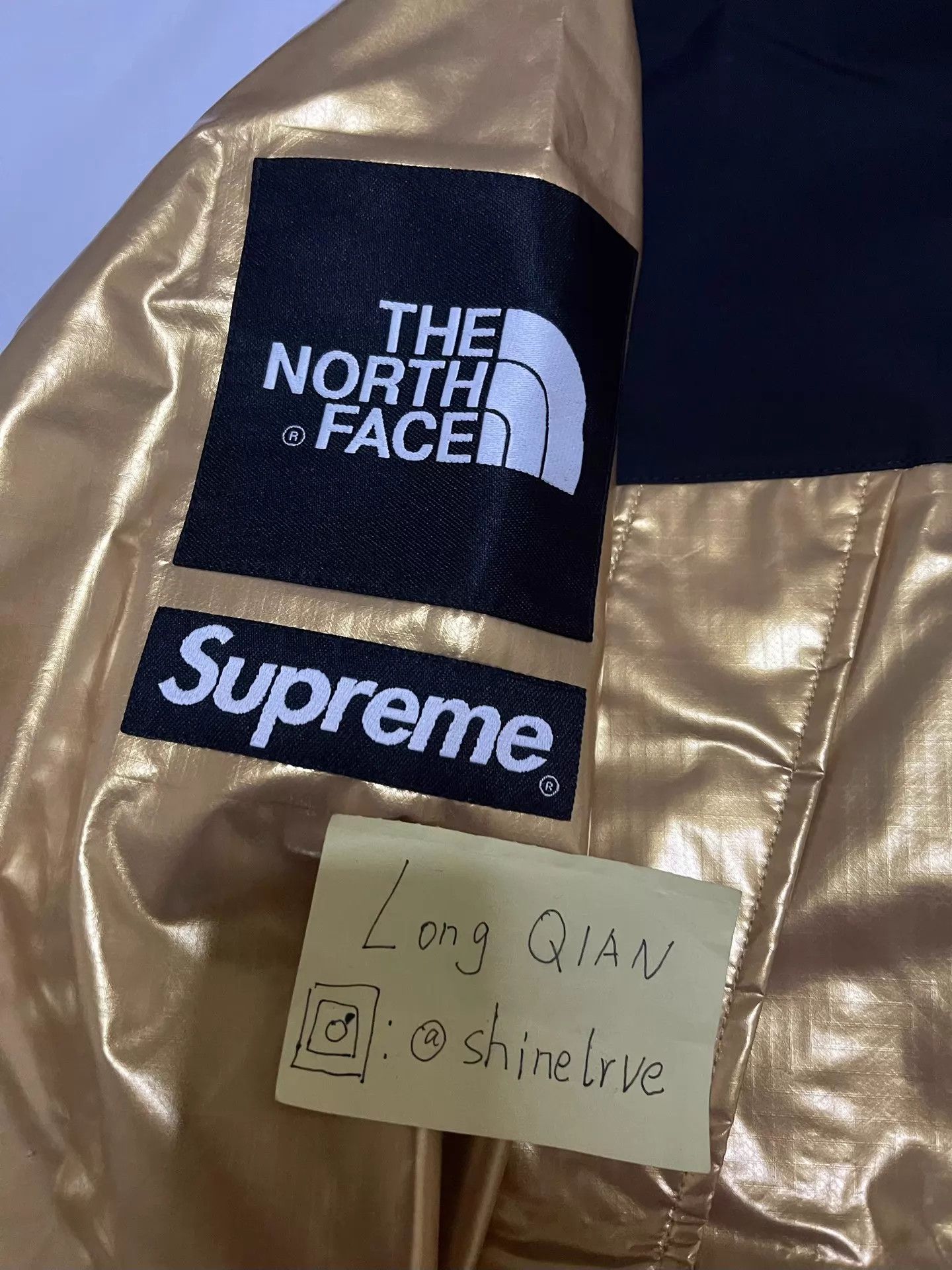 Supreme Supreme x TNF Golden Horn King Metallic Nylon Jacket L Size US L / EU 52-54 / 3 - 6 Thumbnail