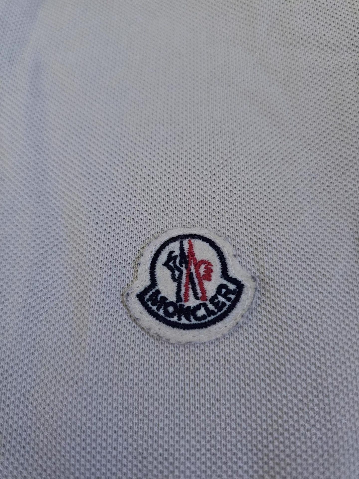 Moncler Moncler Men's Beige Long Sleeve Polo Shirt Q4 Size US L / EU 52-54 / 3 - 3 Thumbnail