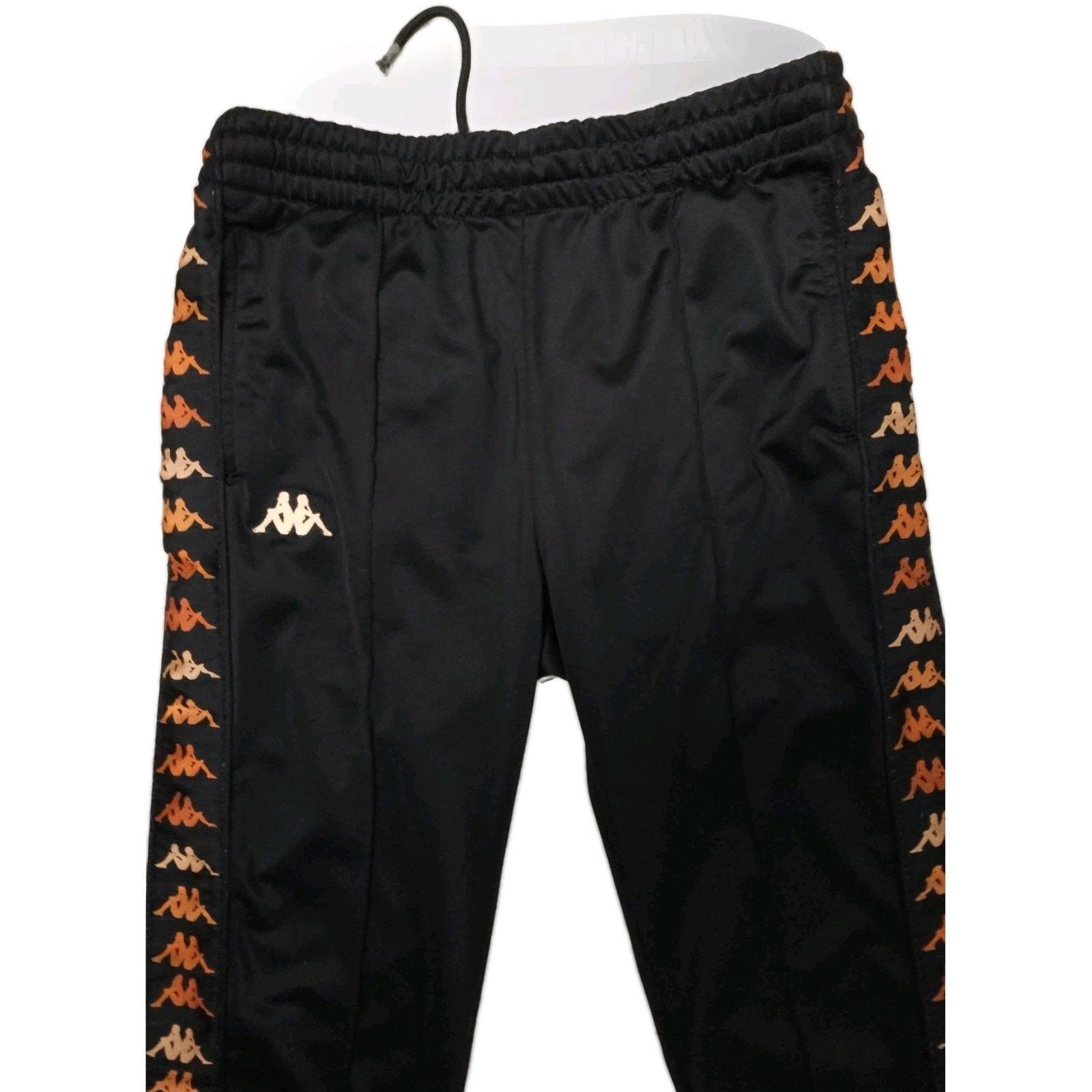 Kappa KAPPA AUTHENTIC Nandor Red Earth Yellow Black SWEATPANTS M Size US 28 / EU 44 - 8 Thumbnail