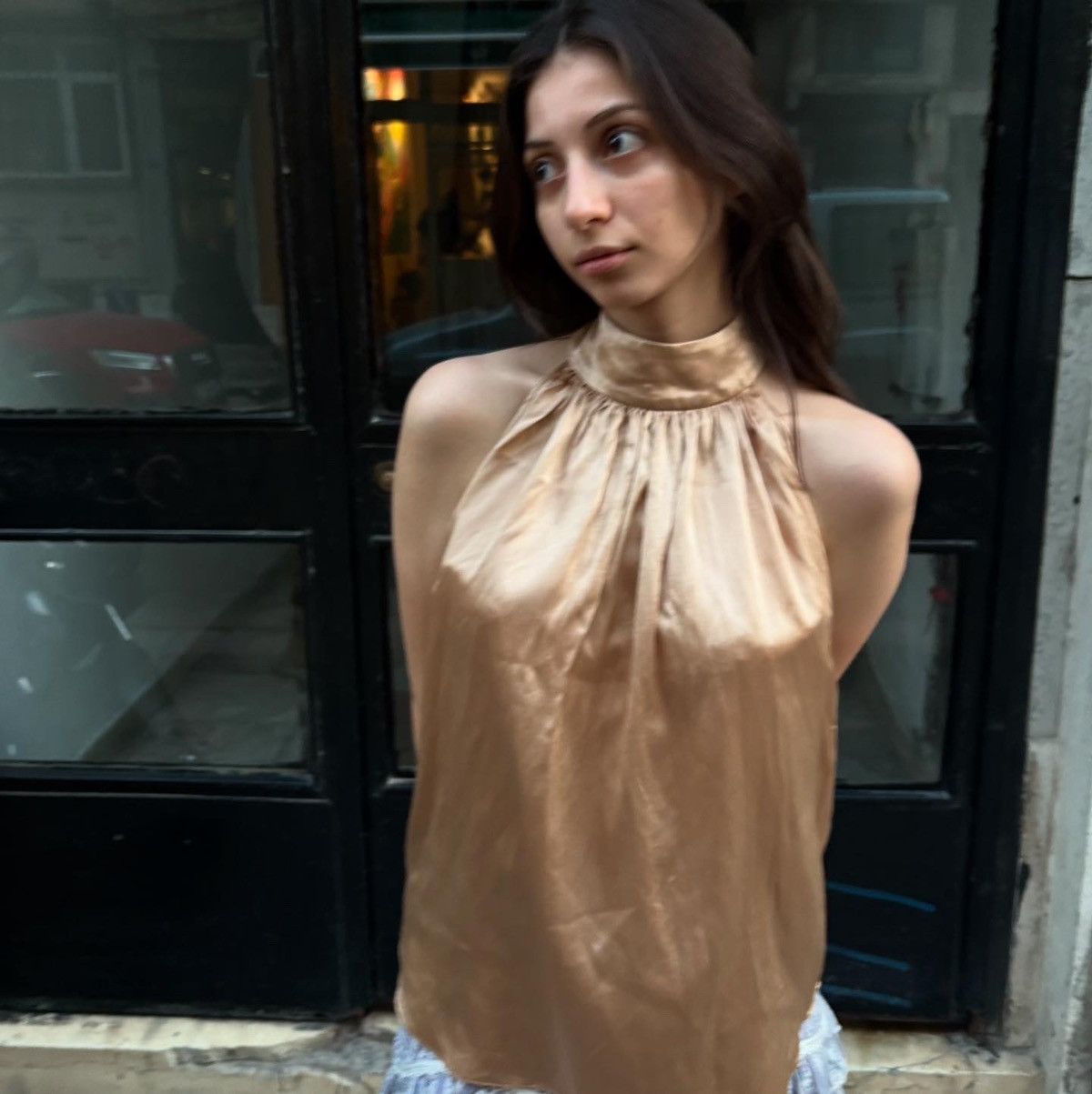 Vintage Matériel Tbilisi silk blouse online Size S / US 4 / IT 40 - 1 Thumbnail