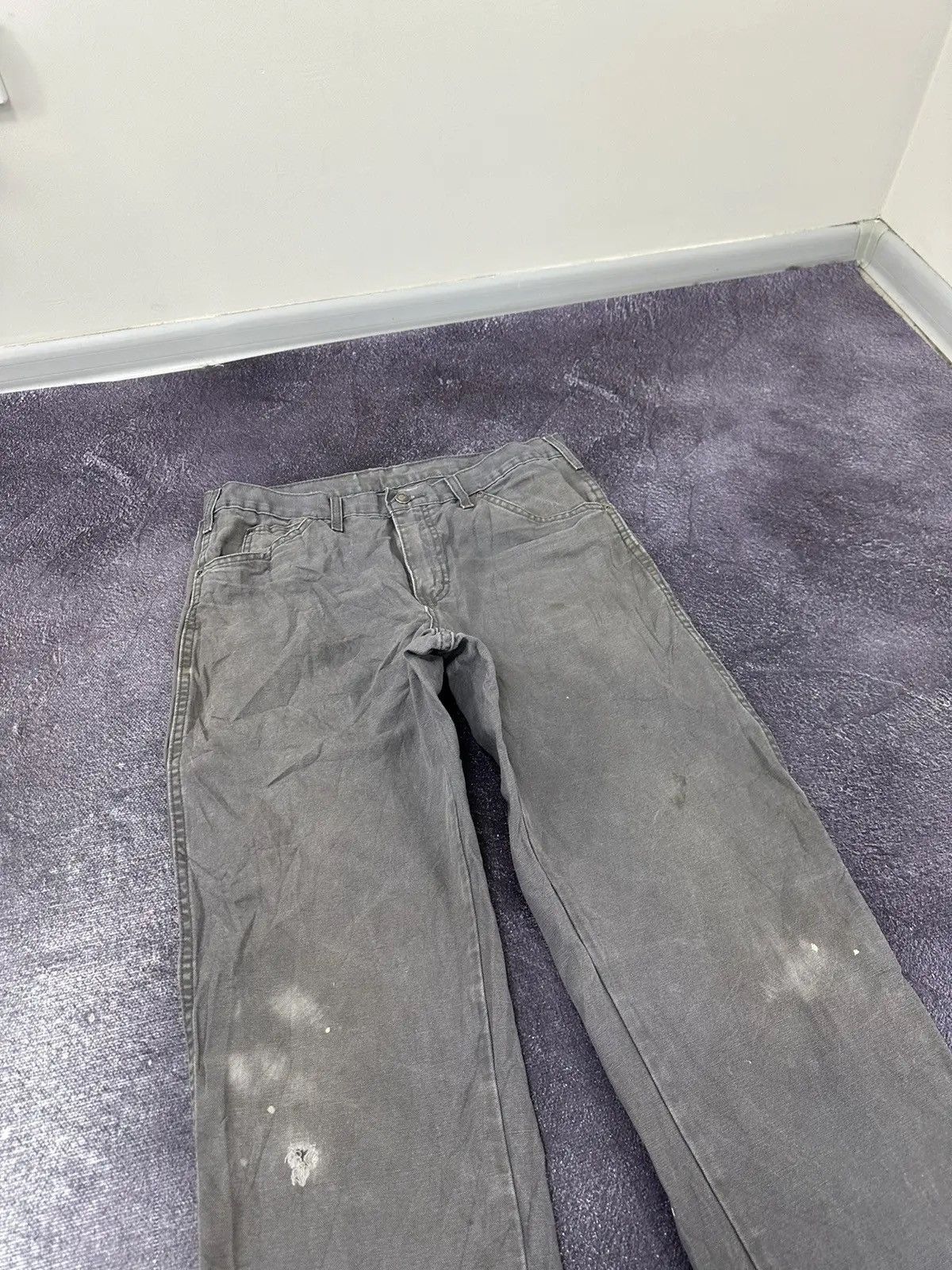 Dickies × Vintage Vintage Dickies USA Faded Gray Work Hype Pants Jeans Size US 32 / EU 48 - 9 Thumbnail