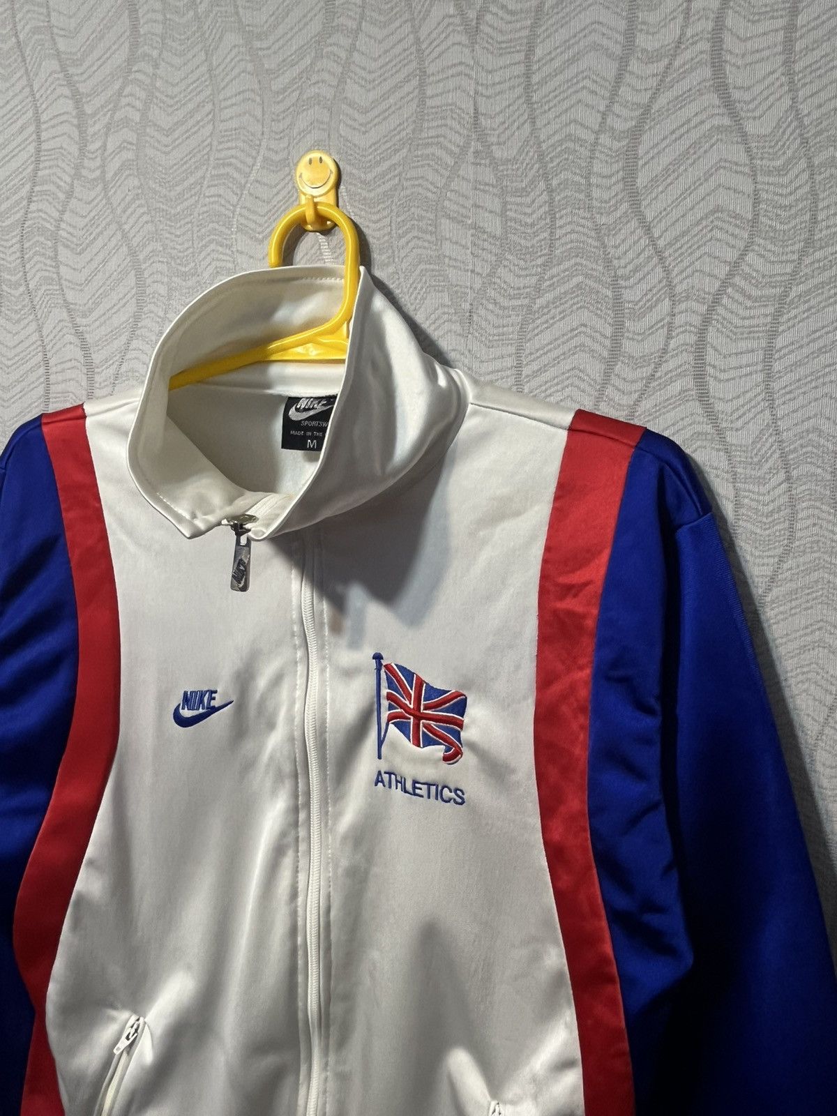 Nike × Vintage Vintage 80s Nike Atletics Track Jacket Team Great Britain Size US M / EU 48-50 / 2 - 3 Thumbnail