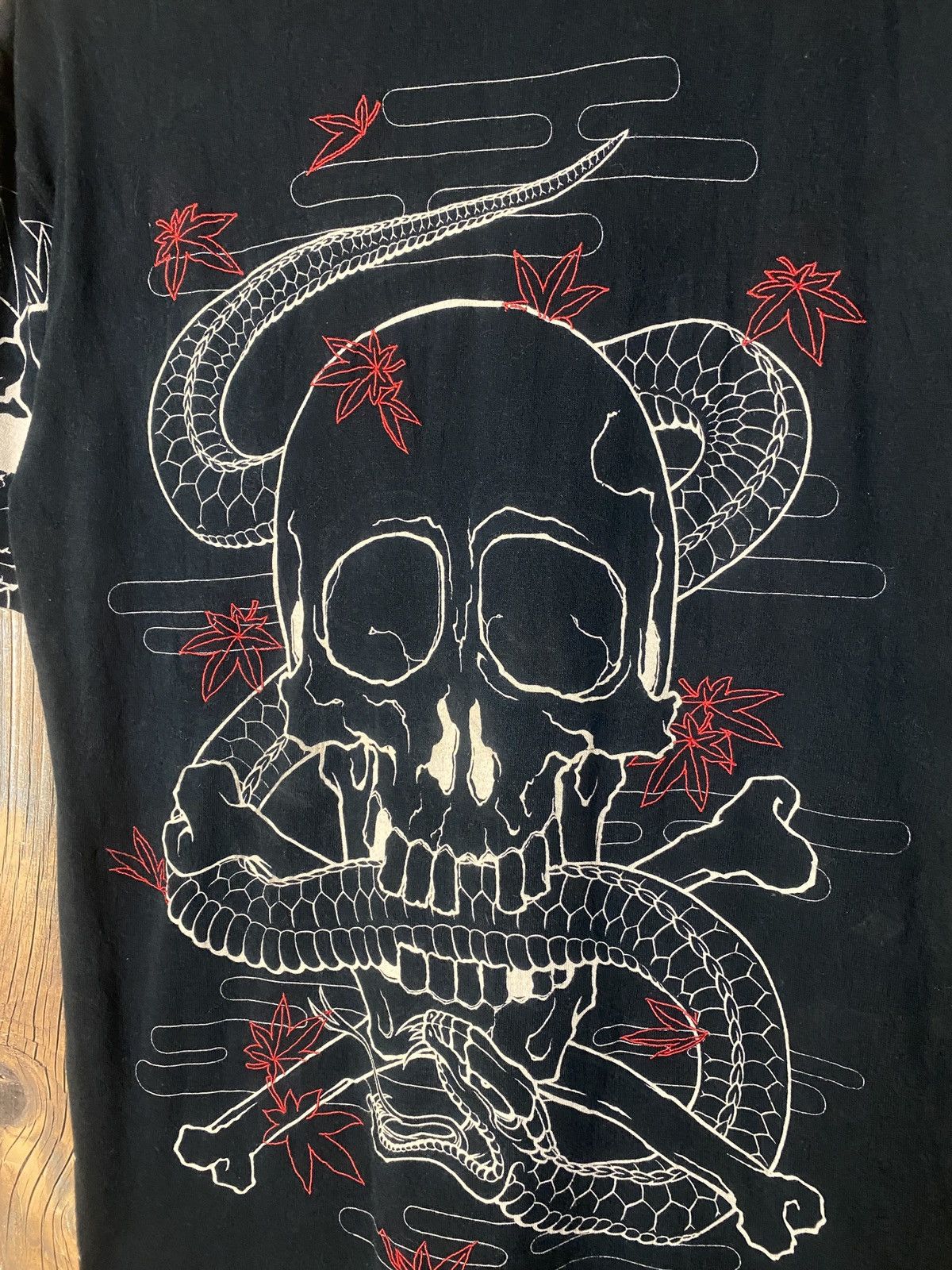 Vintage Vintage Sukajan skull tshirt Size US M / EU 48-50 / 2 - 7 Thumbnail