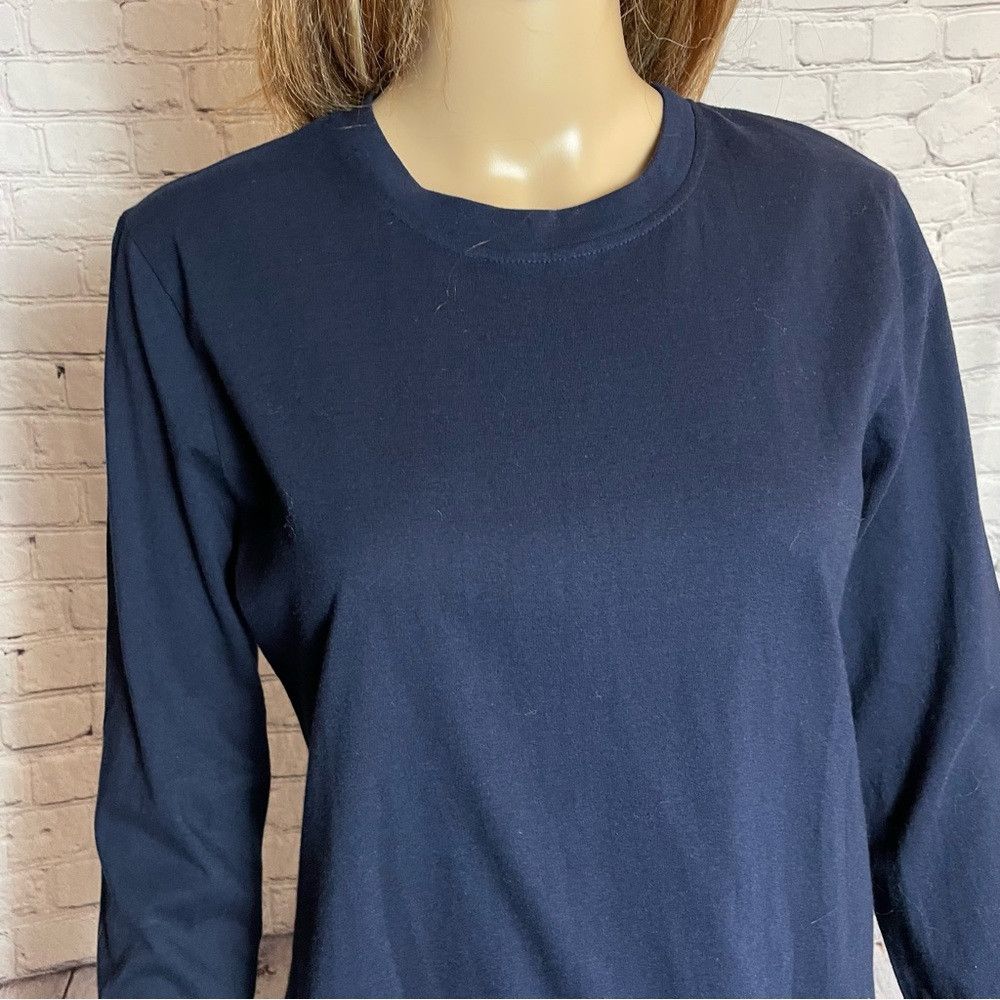 Other NWT New Liza Byrd Blue Cotton Floral Peplum Long Sleeve Tun Size S / US 4 / IT 40 - 2 Thumbnail