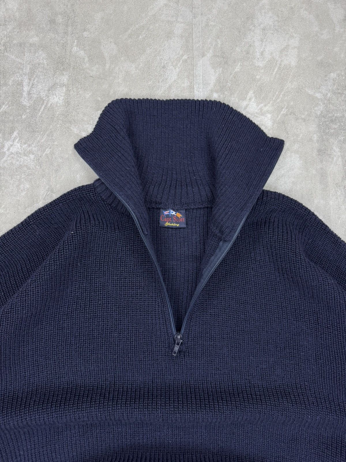 Other Capt. Scott Yachting vintage wool half zip pullovers heavy Size US XL / EU 56 / 4 - 3 Thumbnail