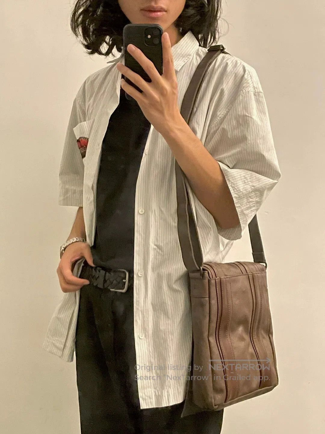 Dries Van Noten White Short Sleeve Shirt with Lip Patch. Size US S / EU 44-46 / 1 - 2 Thumbnail