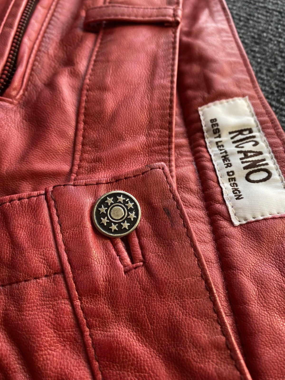Japanese Brand 🔥Ricano Opium Punk Moto Racing Leather Pants 32 Goth emo Size 32" / US 10 / IT 46 - 18 Thumbnail
