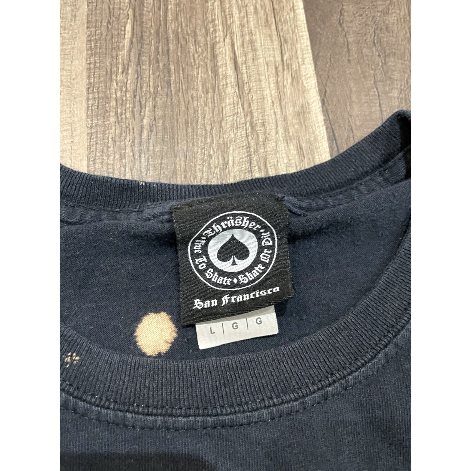 Thrasher Thrasher T-Shirt Men Large Roses Spell Out Graphic Short Sleeve Black Shirt Mens L Crew Neck Logo Size US L / EU 52-54 / 3 - 3 Thumbnail
