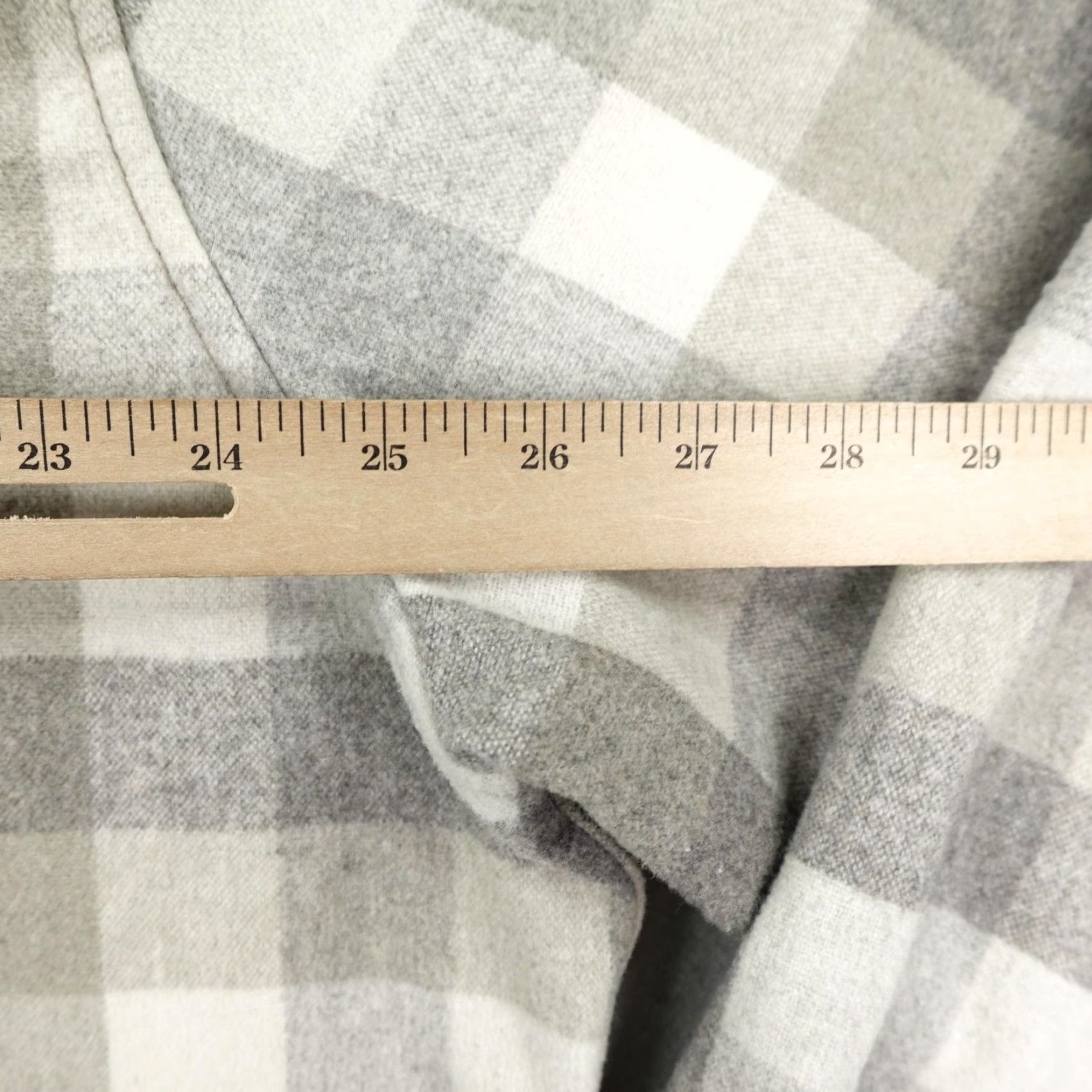 Vintage Jeremiah Shirt Mens XL Gray Beige Plaid Wool Blend Flannel Button Up Outdoors Size US XL / EU 56 / 4 - 6 Thumbnail