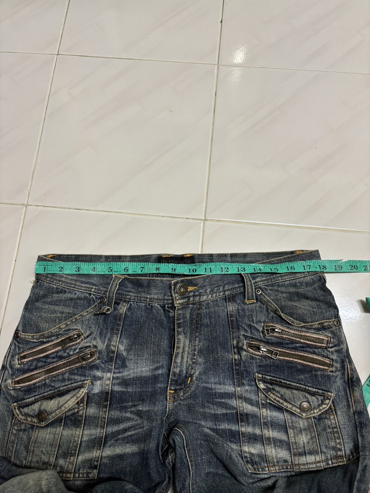 Hysteric Glamour in the attic japanese jeans punk grunge multi zipper design Size US 35 - 19 Thumbnail