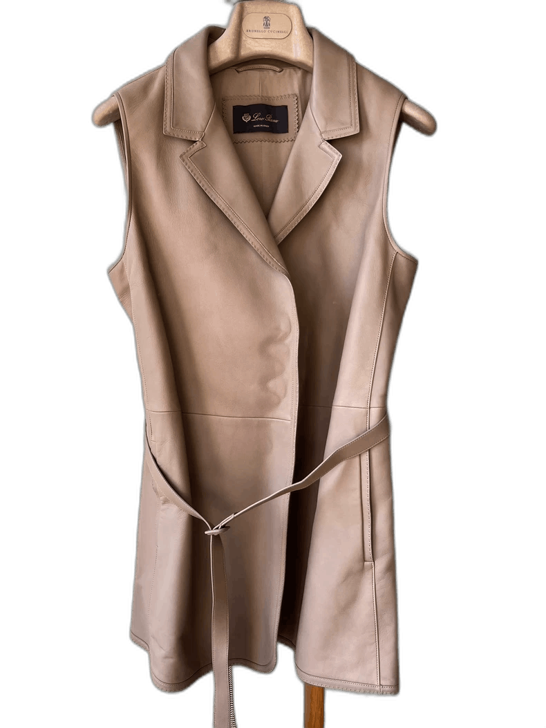 Loro Piana Loro Piana Leather Belted Vest Size US M / EU 48-50 / 2 - 1 Thumbnail