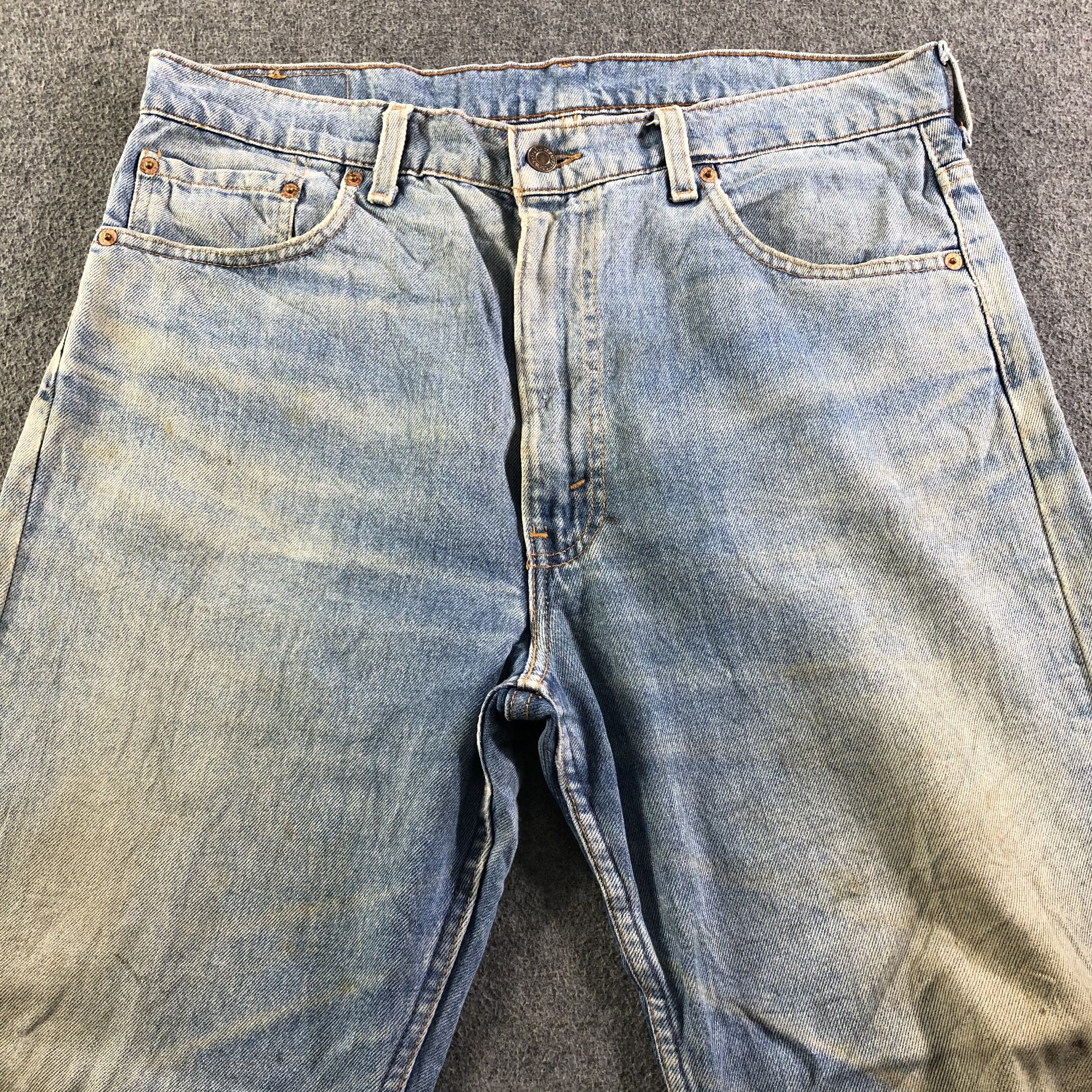 Levi's 90s Vintage Blue Wash Levis 505 Jeans-J3969 Size US 36 / EU 52 - 3 Thumbnail