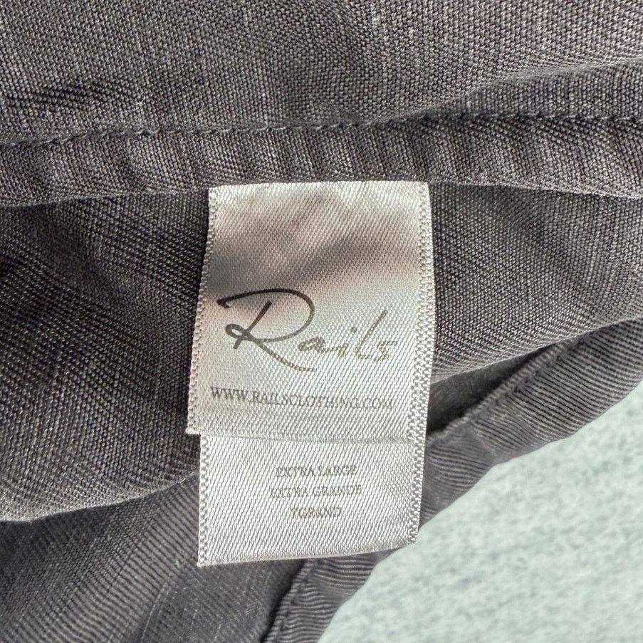 Rails Rails Coal Asymmetric Zip Moto Jacket Vintage Washed Black Size XL / US 12-14 / IT 48-50 - 6 Thumbnail