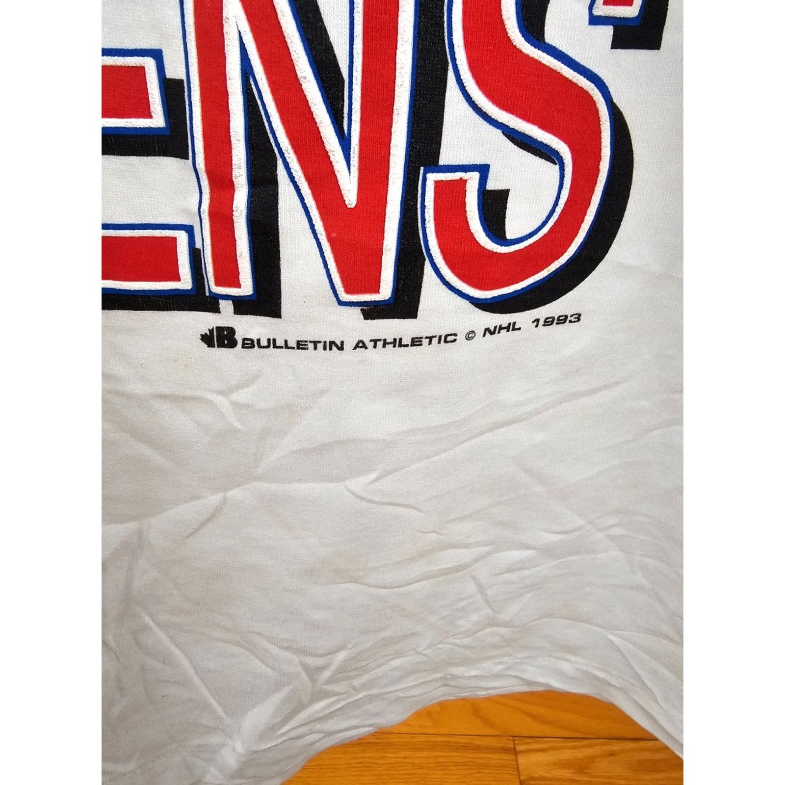 Vintage VINTAGE Montreal Canadiens T-Shirt XL White Stitch Mens Short Sleeve Round Neck 93 Stanley Cup Champions Size US XL / EU 56 / 4 - 3 Thumbnail