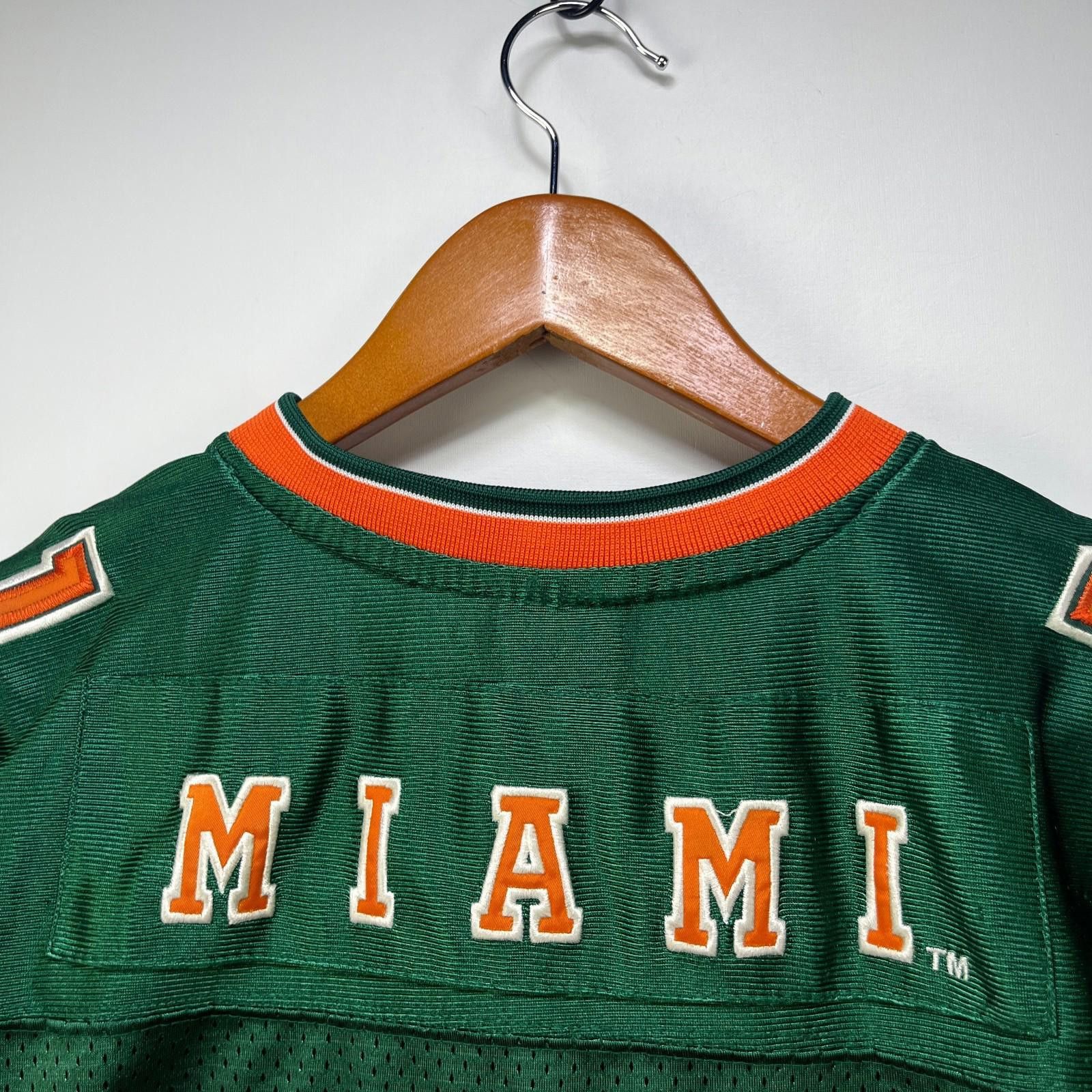 Other Vintage Miami Hurricanes Football Jersey Youth Large XL Size ONE SIZE - 9 Thumbnail