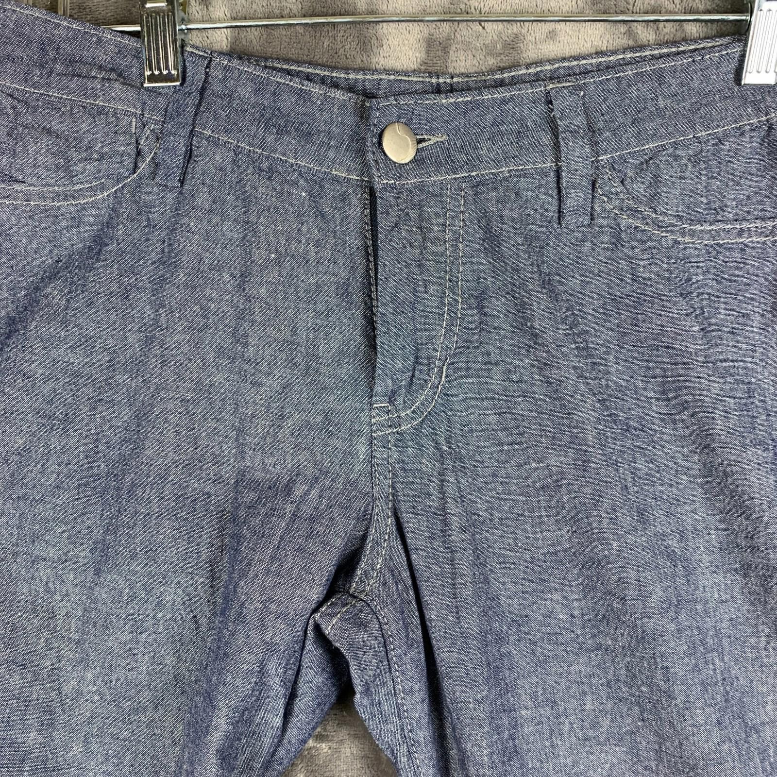 Designer Joes Jeans Chambray Wide Leg Trouser Pants Sz 30x30 (372) Size 26" / US 2 / IT 38 - 4 Thumbnail