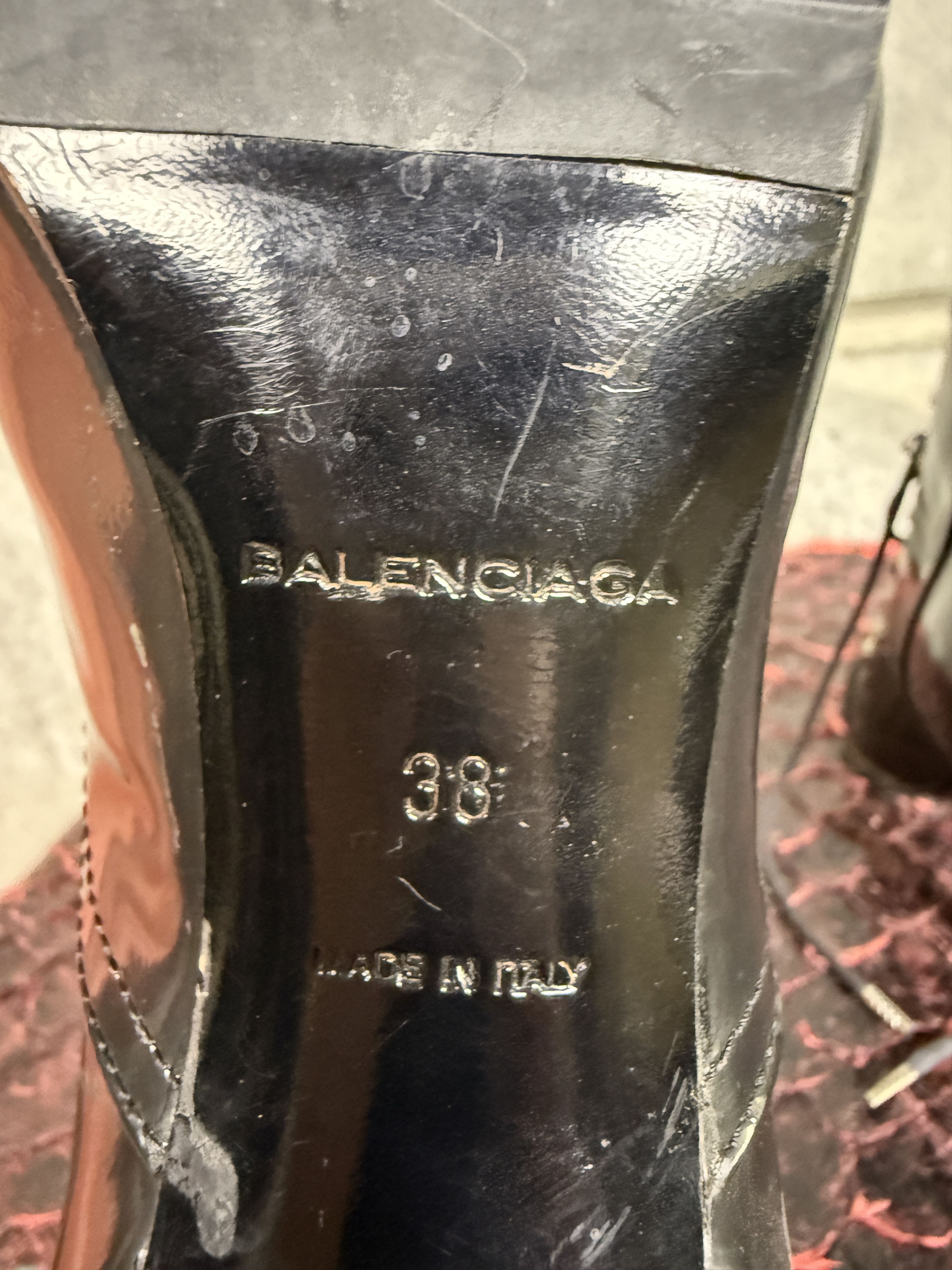 Balenciaga $1095 Balenciaga Lace Side Zip Ankle Leather Boots Size US 8 / IT 38 - 6 Thumbnail