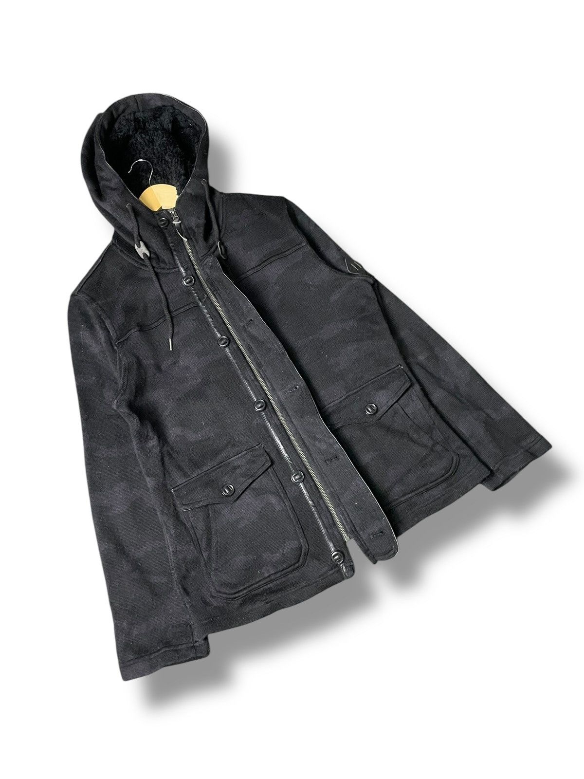Japanese Brand M.F Editorial Brand Hidden Button&Zip Jacket (70) Size US L / EU 52-54 / 3 - 4 Thumbnail