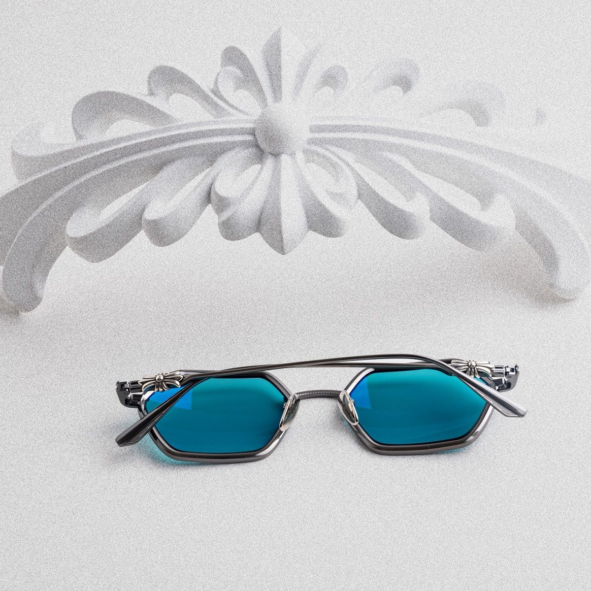 Chrome Hearts CHROME HEARTS DATASS PEWTER SUNGLASSES Size ONE SIZE - 7 Thumbnail