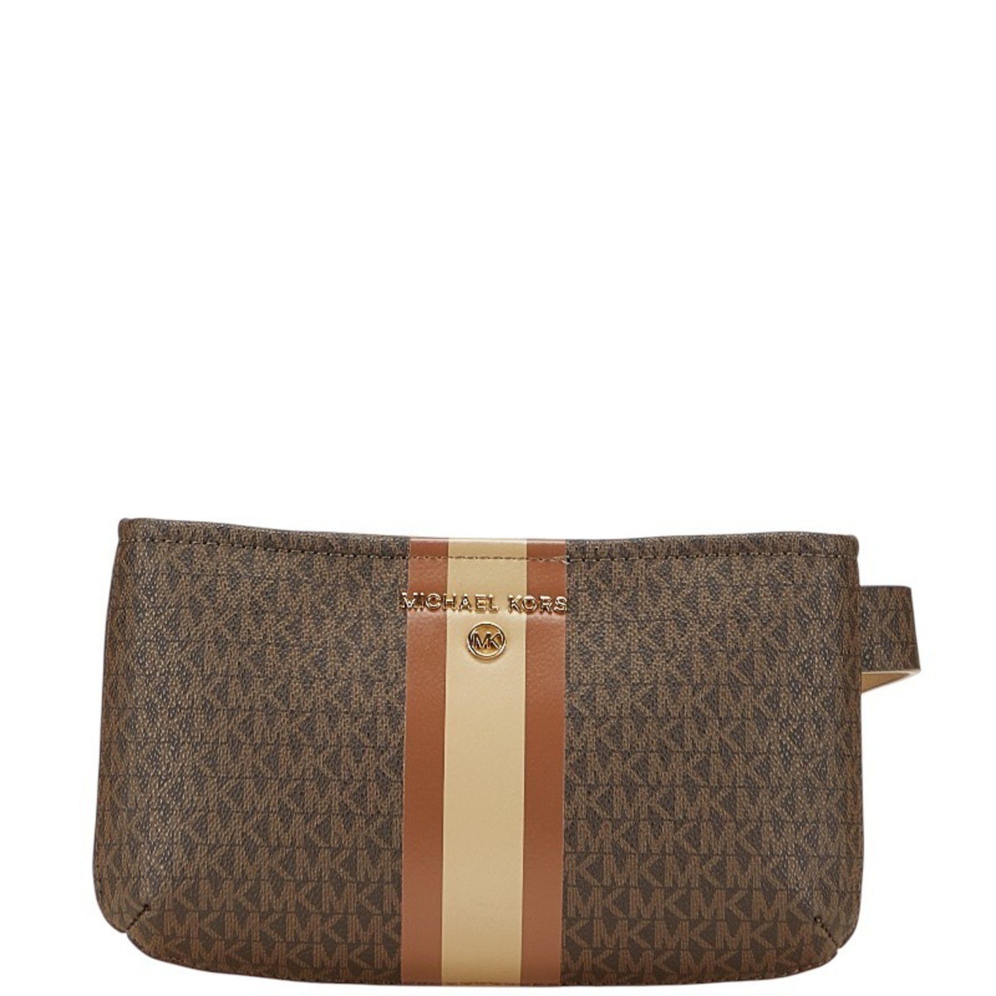 Michael Kors Michael Kors MK Monogram Waist Bag/Body Bag 556203 Brown Women's Size ONE SIZE - 1 Thumbnail