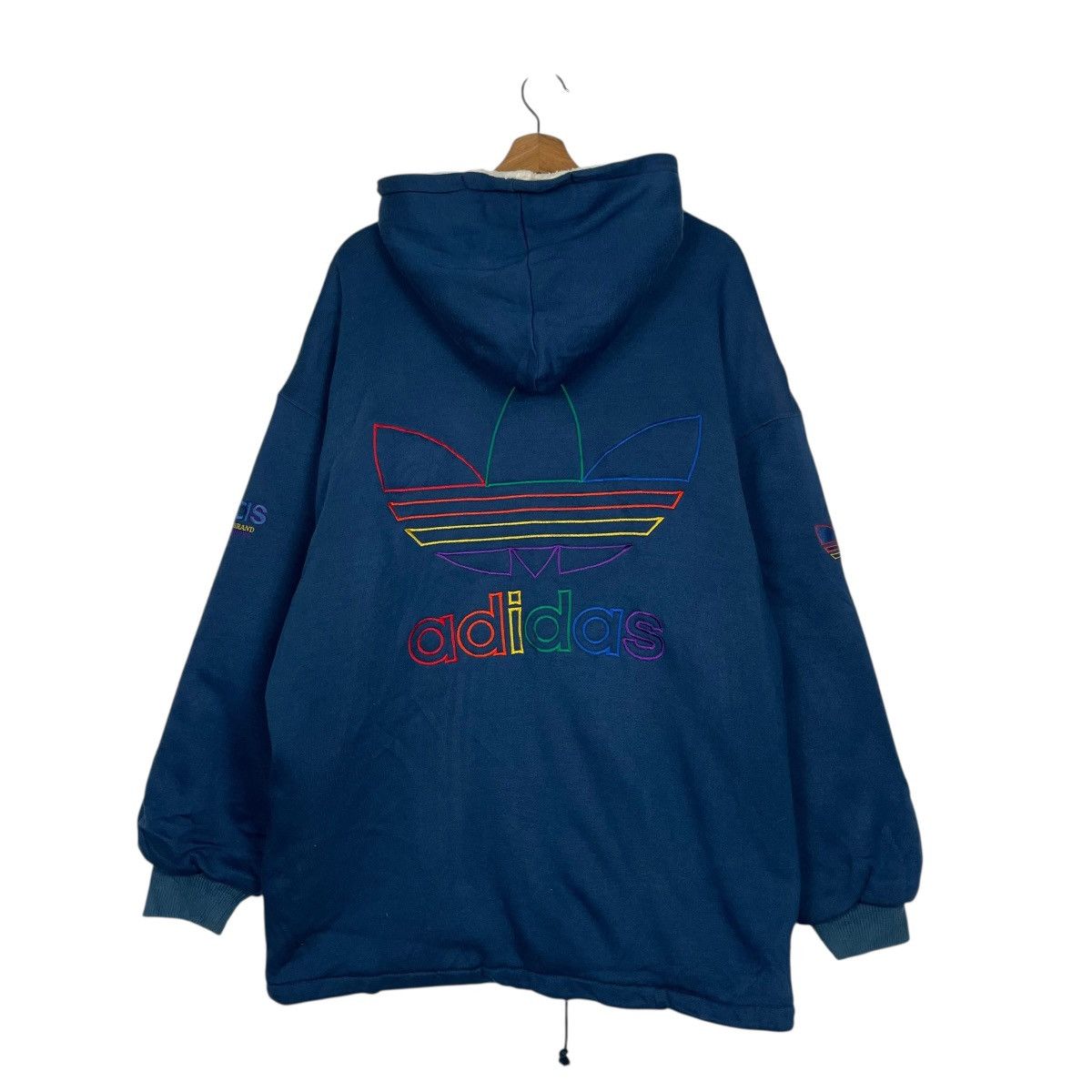Adidas Adidas Big Logo Zipper Hoodie Size US L / EU 52-54 / 3 - 7 Thumbnail