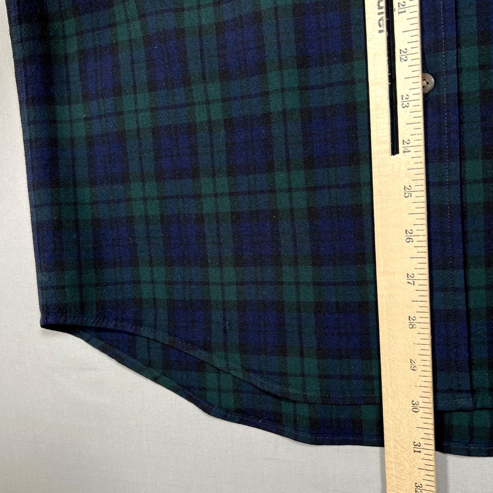Pendleton Pendleton Men's Medium Black Watch Tartan Plaid Button Down Wool Shirt Size US M / EU 48-50 / 2 - 6 Thumbnail