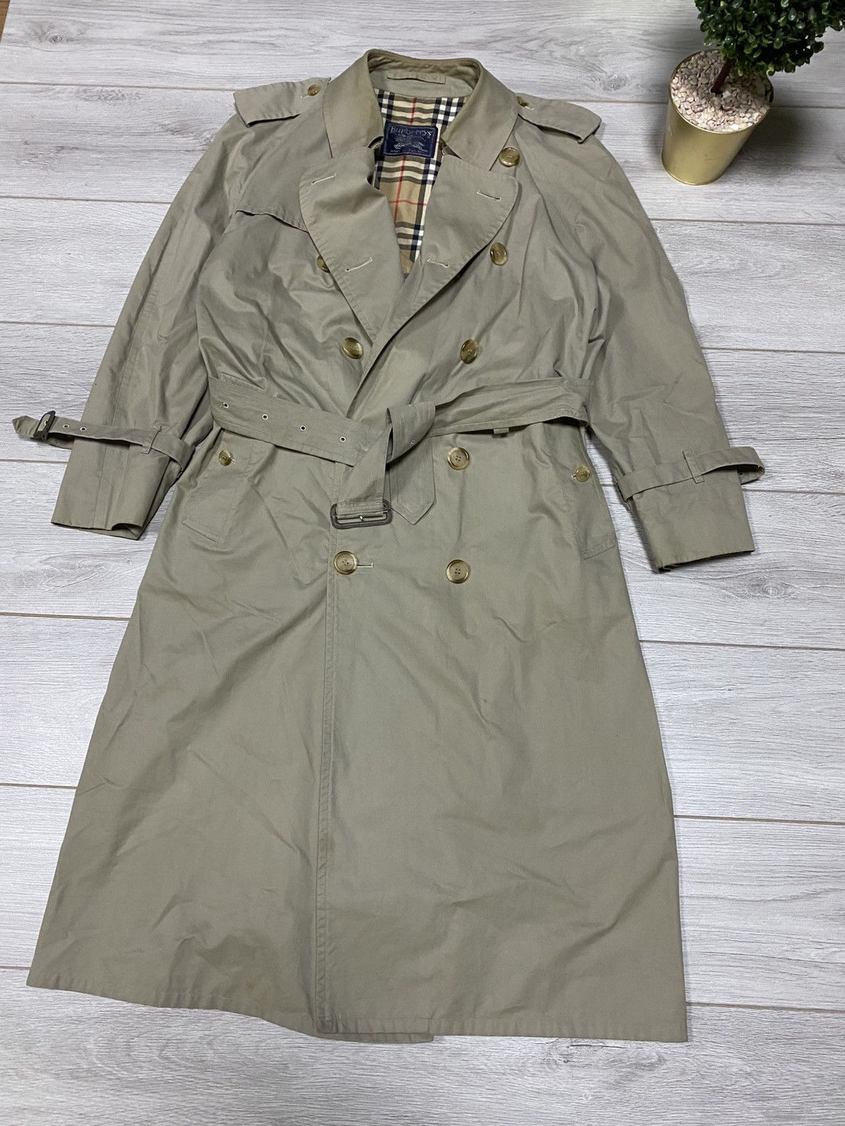 Burberry Burberry vintage trench double breasted beige nova check Size US M / EU 48-50 / 2 - 15 Thumbnail