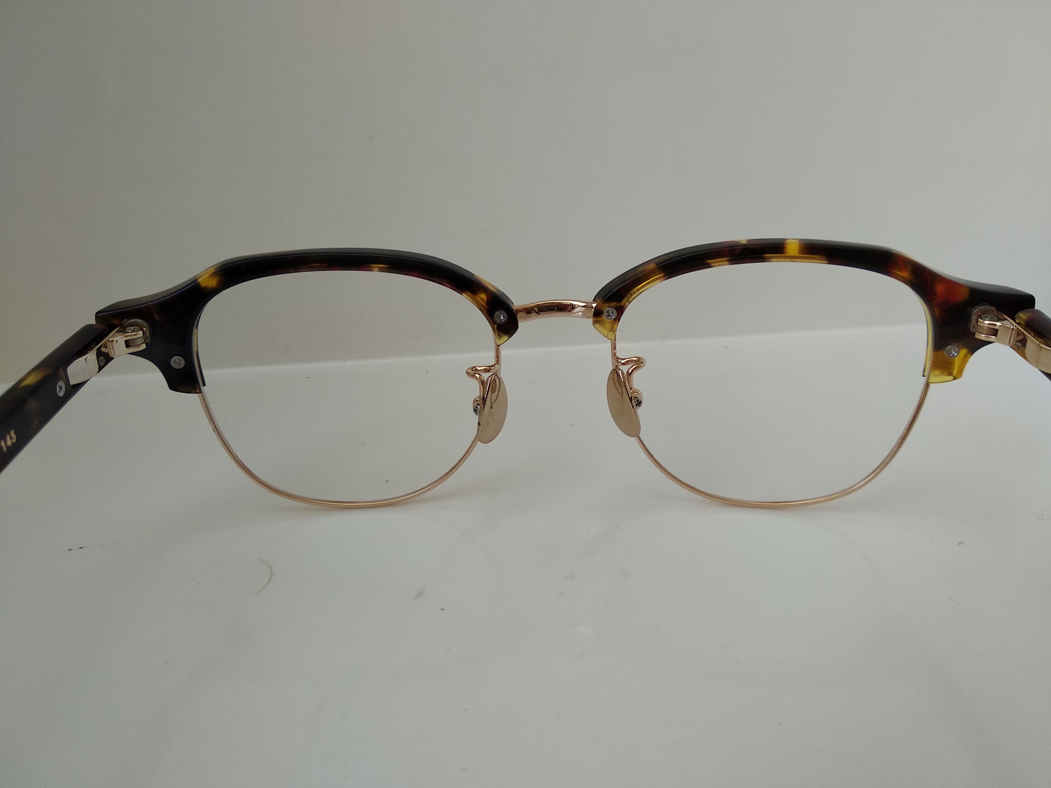 Other Mod Malcolm X Tortoise Gold Eyeglasses Frame Size ONE SIZE - 5 Thumbnail